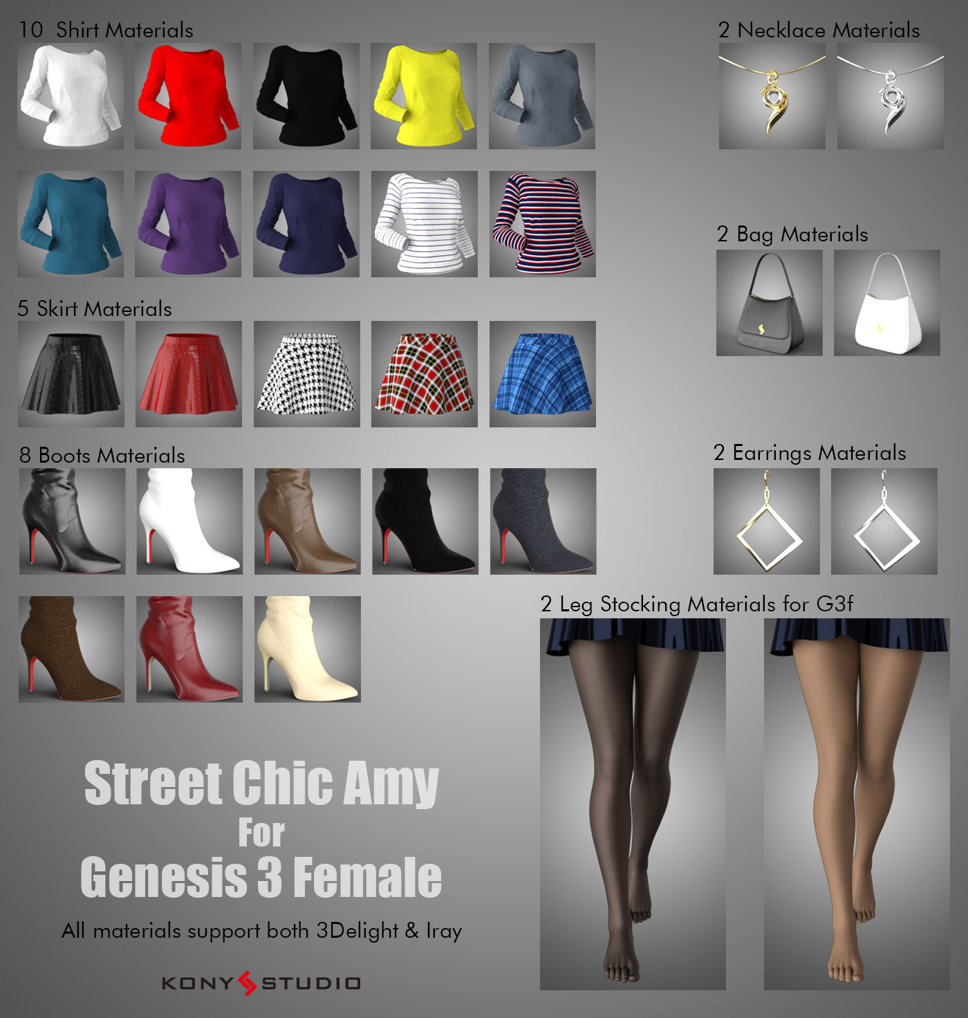Street Chic Amy for G3f by N/A
