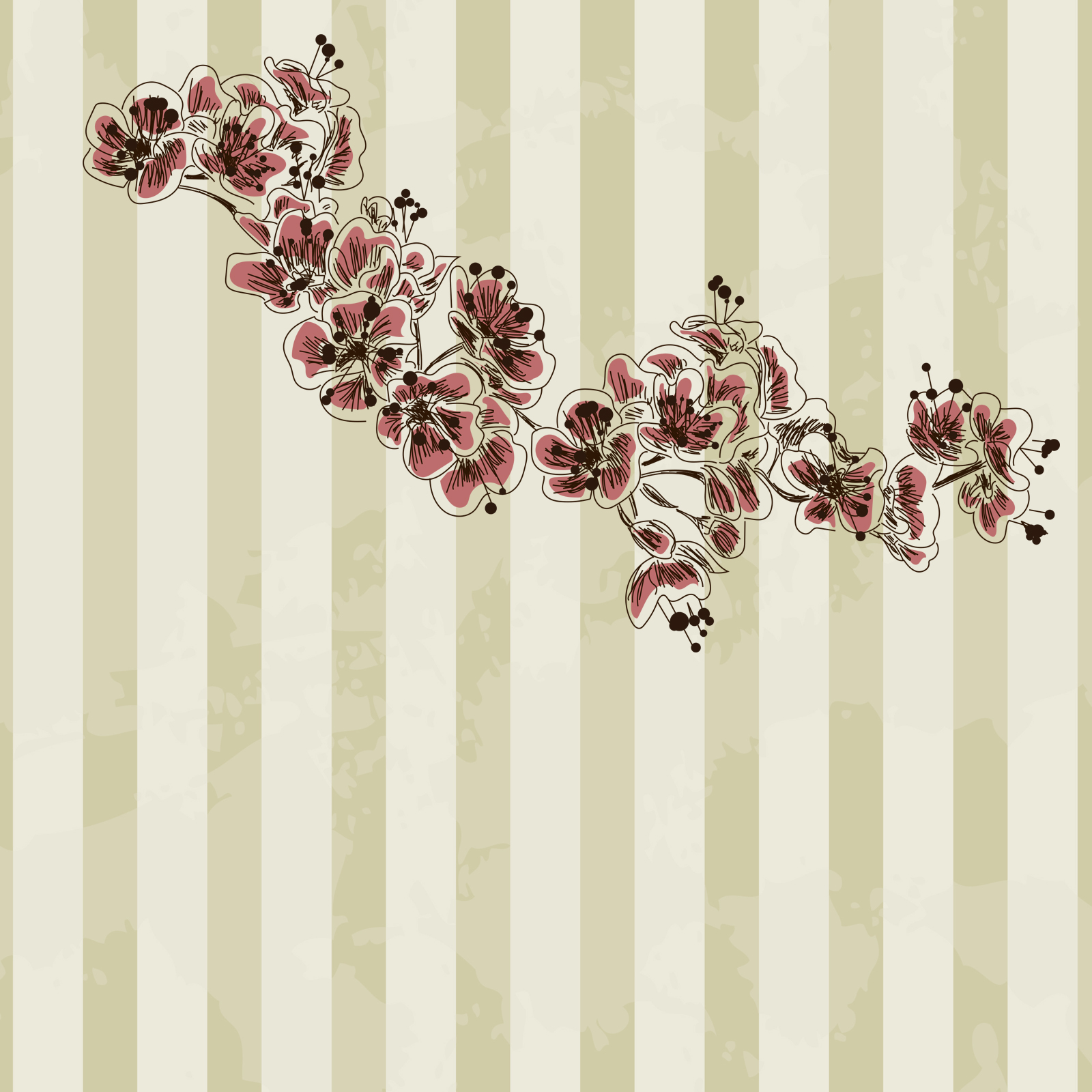 Retro Fashion Backgrounds and Decorative Elements by N/A