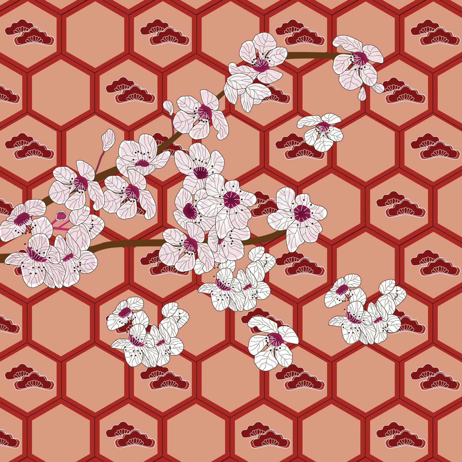 Retro Fashion Backgrounds and Decorative Elements by N/A