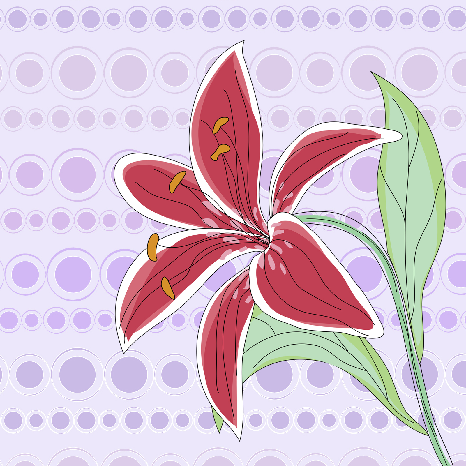 Retro Fashion Backgrounds and Decorative Elements by N/A
