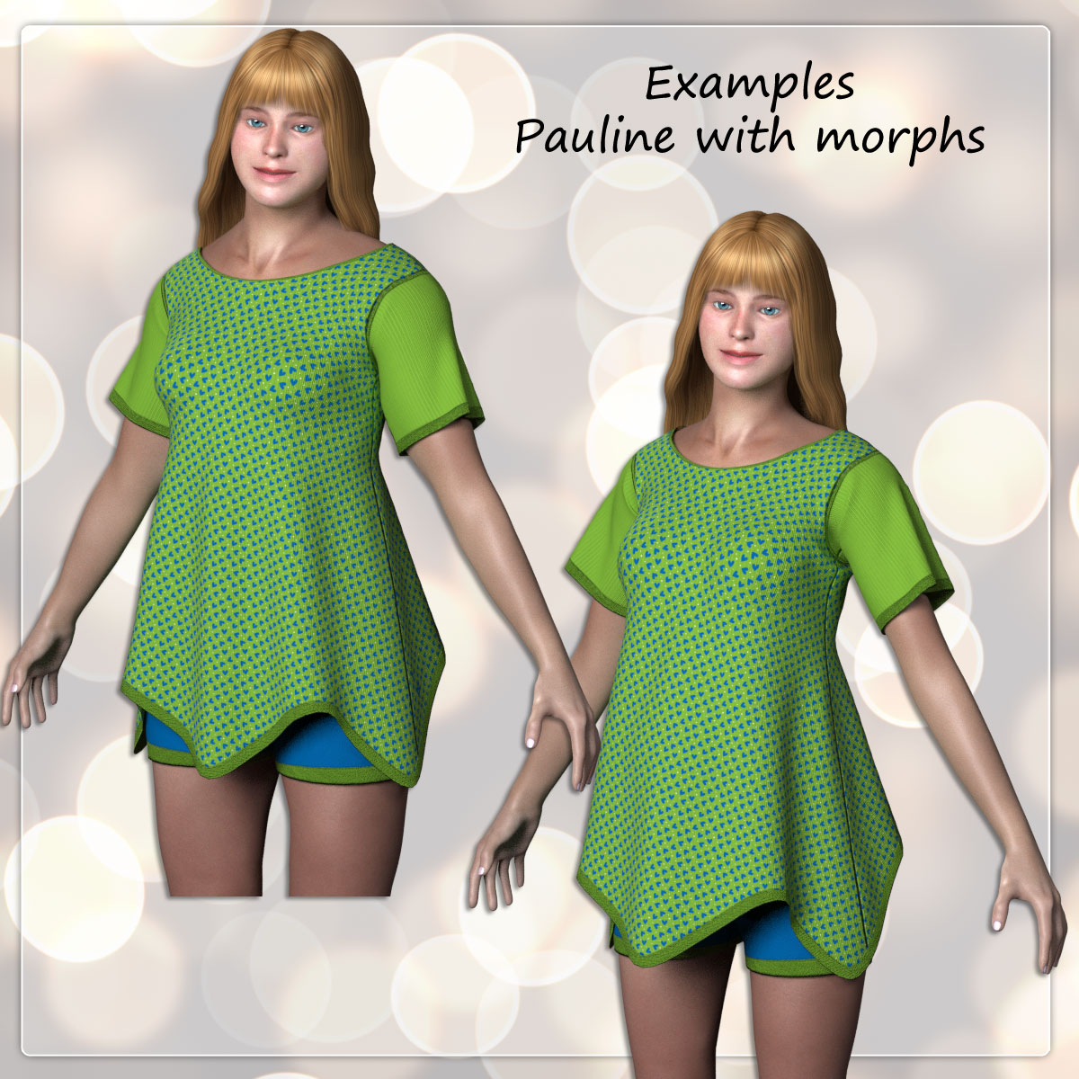 Pauline and V4 Long Shirt and Shorts by N/A