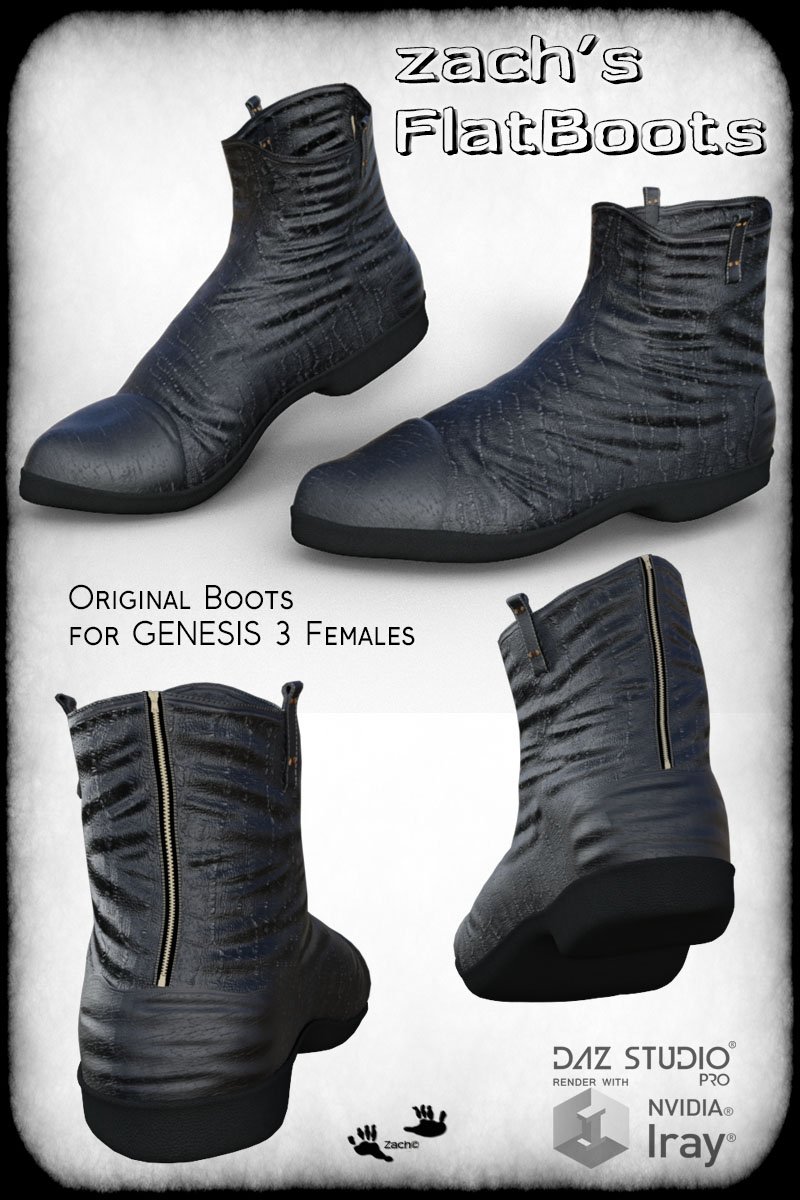 Zach's FlatBoots for GENESIS 3 Females by N/A