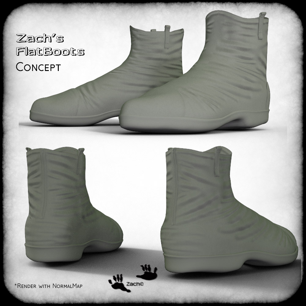 Zach's FlatBoots for GENESIS 3 Females by N/A