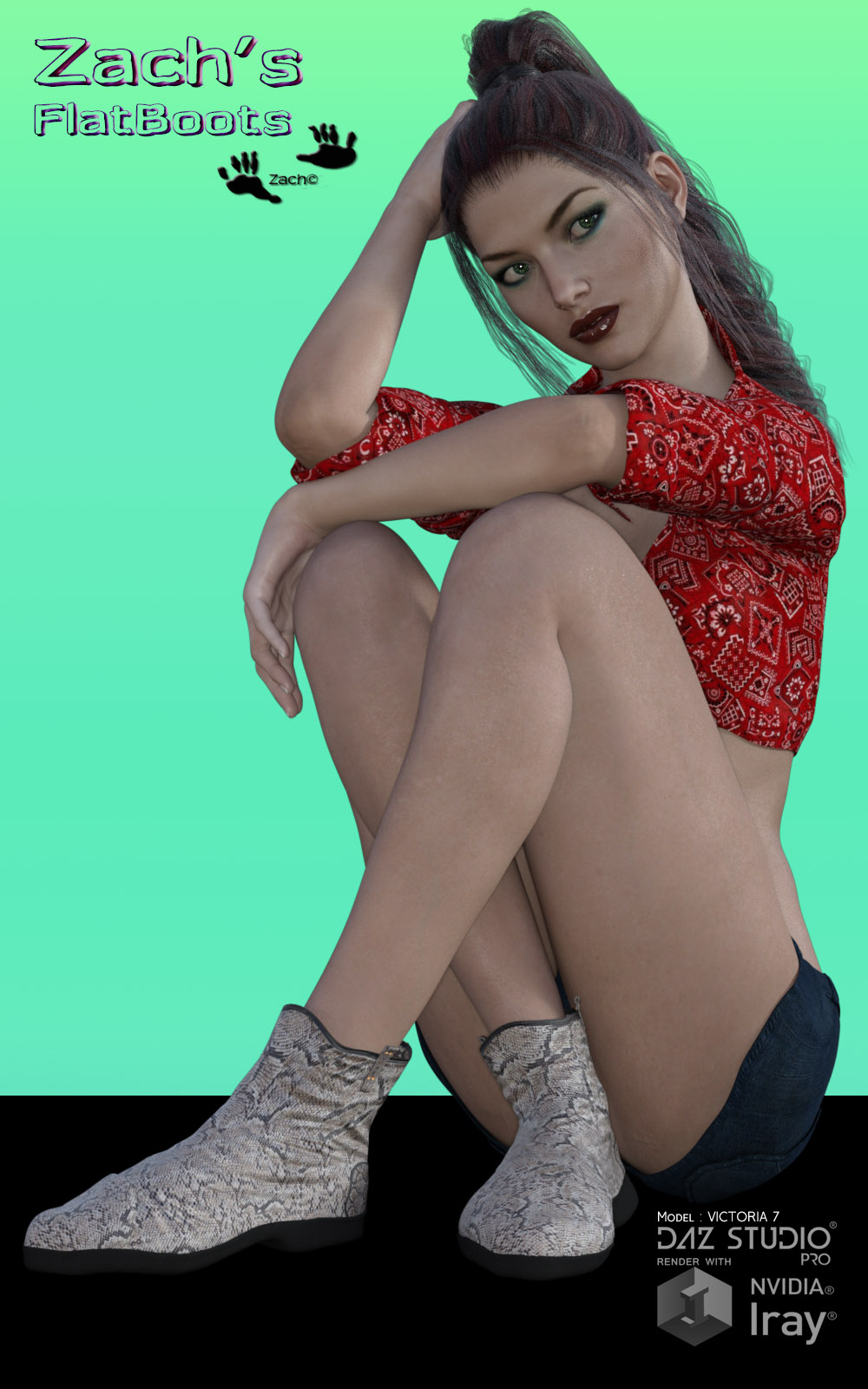 Zach's FlatBoots for GENESIS 3 Females by N/A