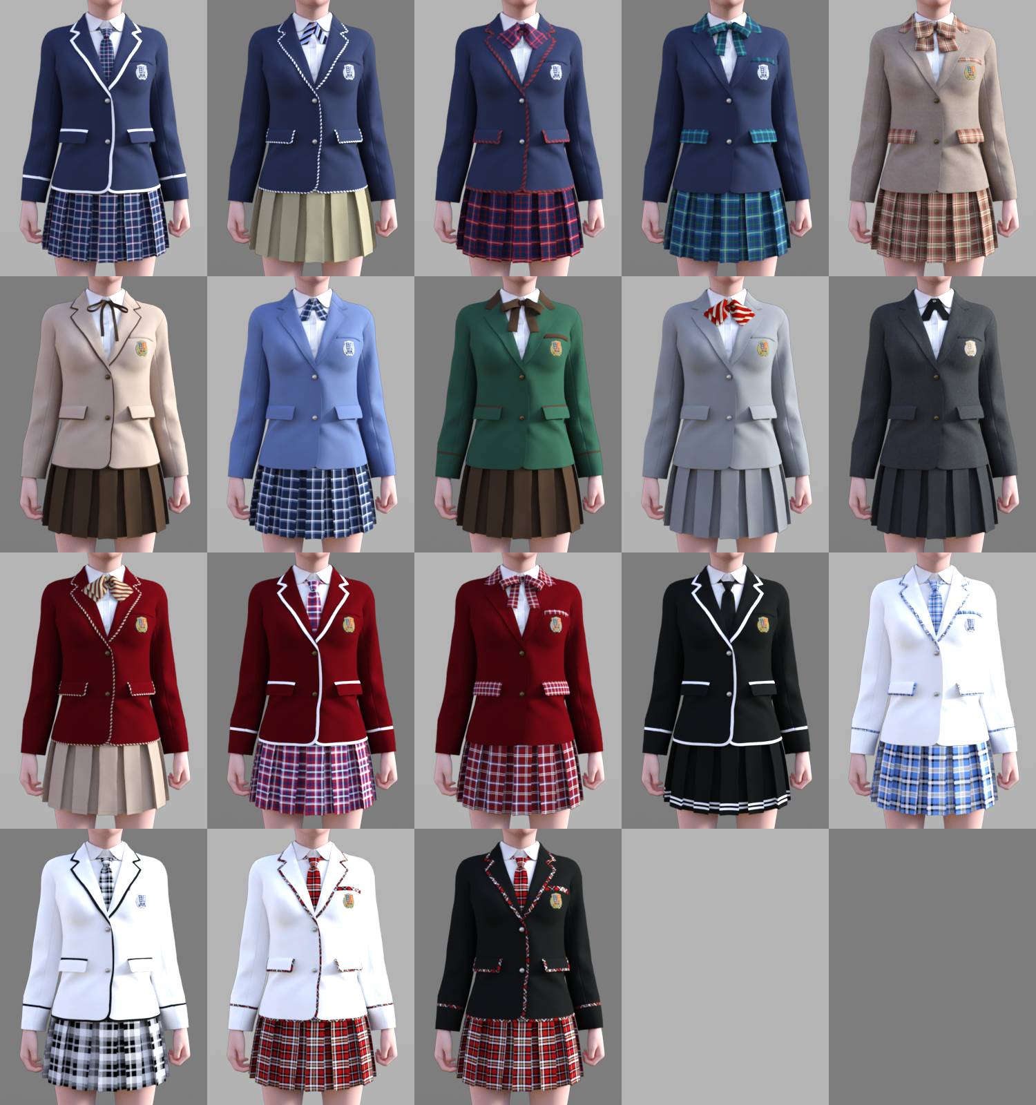 GaoDan School Uniforms 20 by N/A