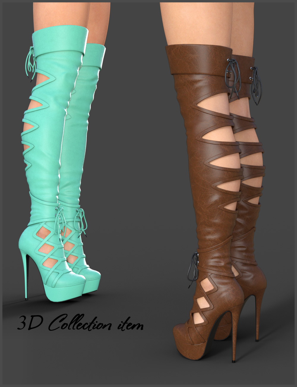 Augusta High Boots for Genesis 3 Females by N/A