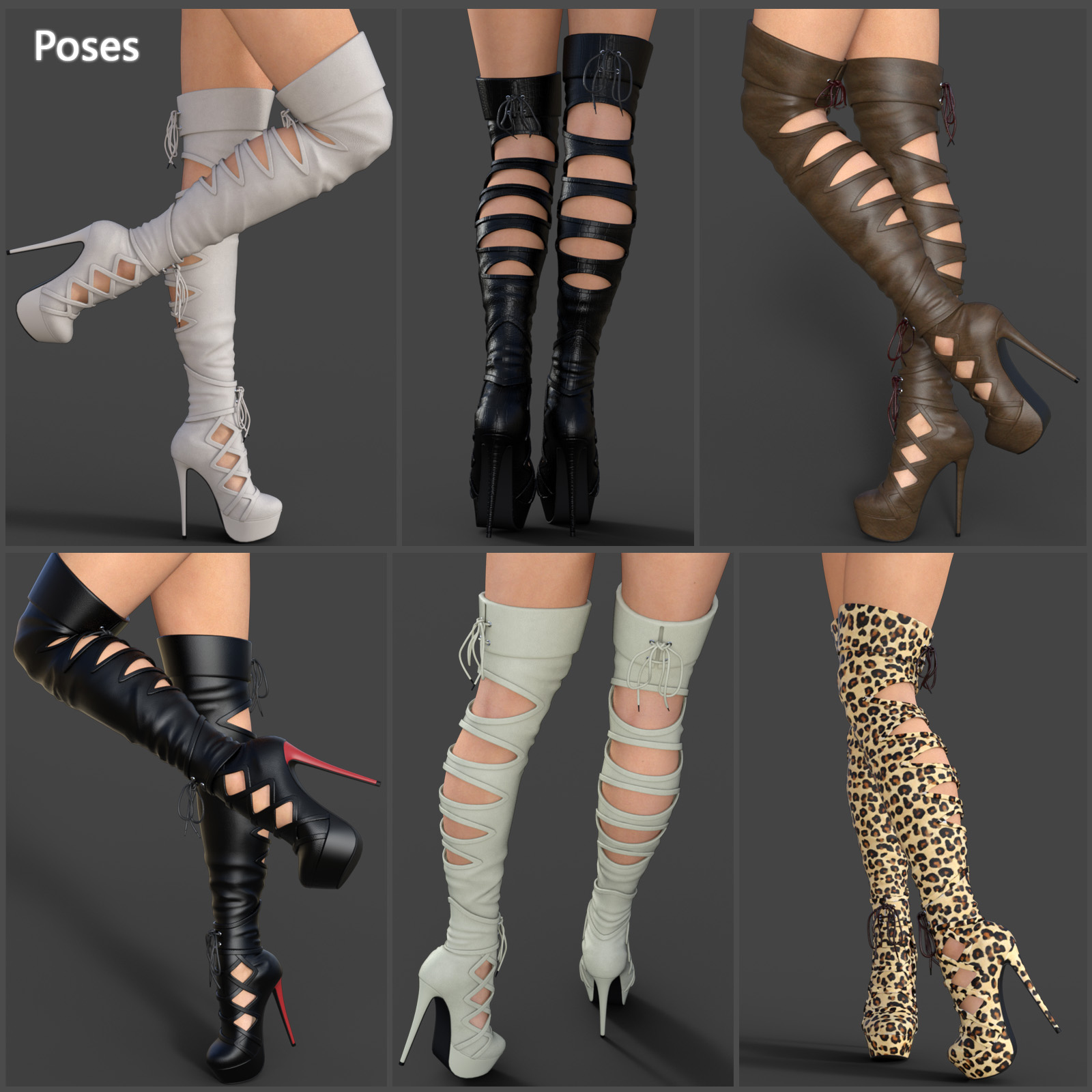 Augusta High Boots for Genesis 3 Females by N/A