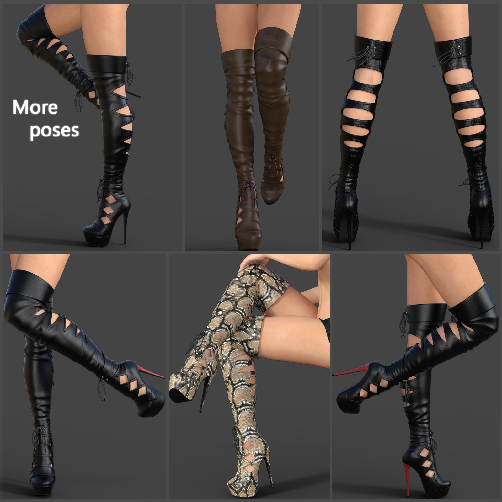 Augusta High Boots for Genesis 3 Females by N/A