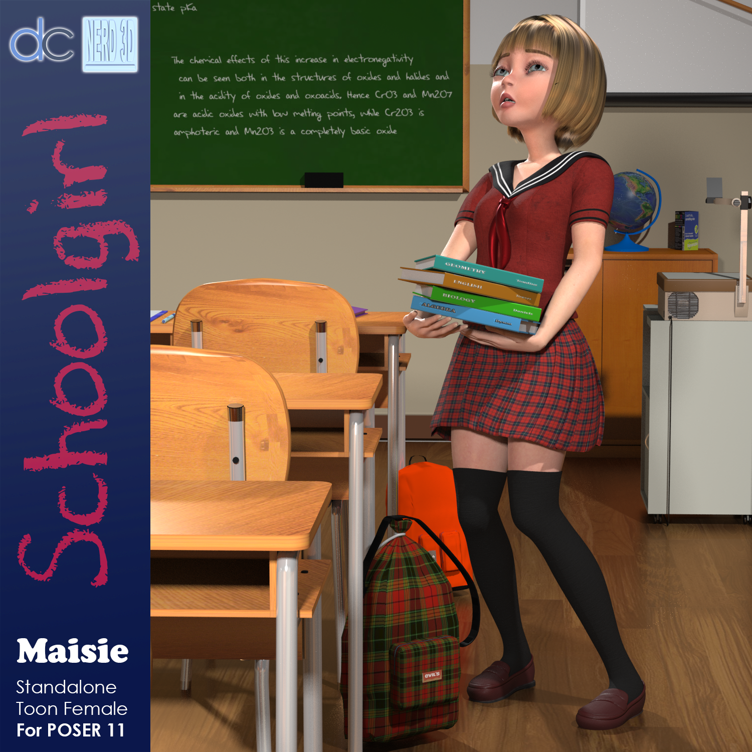 Maisie Schoolgirl Clothing and Hair by N/A
