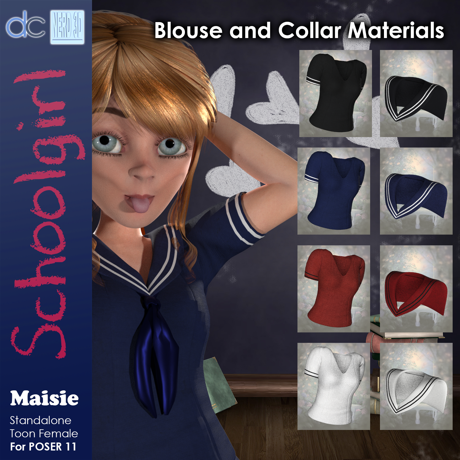 Maisie Schoolgirl Clothing and Hair by N/A