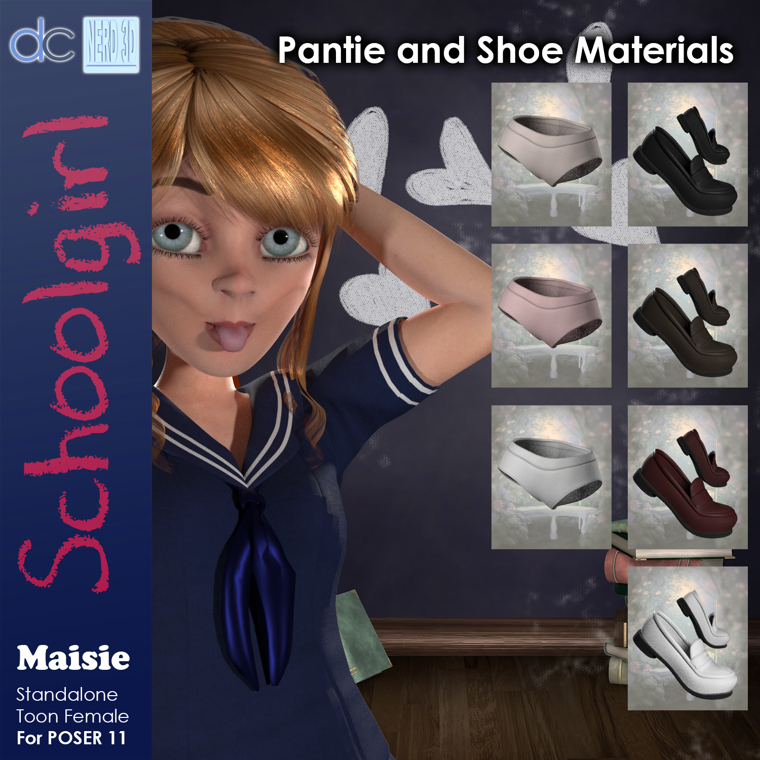 Maisie Schoolgirl Clothing and Hair by N/A