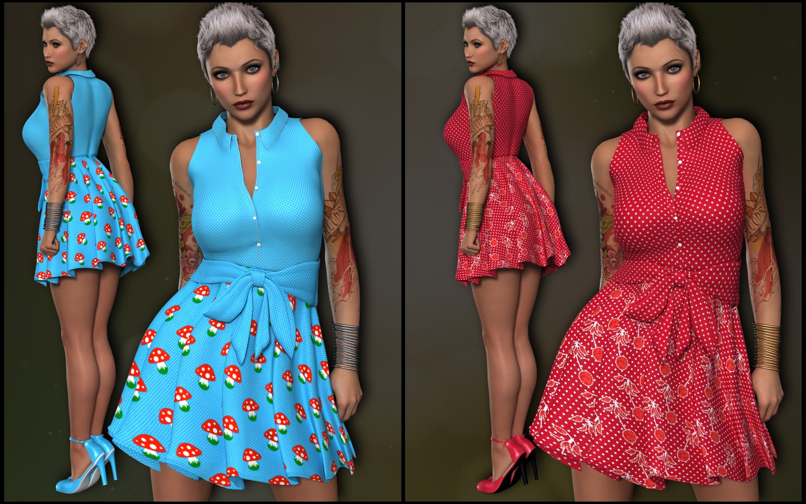 7th Ave: MMCutie-RB-DressSetForV4EliteA4 by N/A