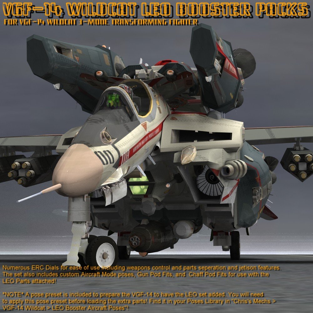 VGF-14 D Wildcat LEO Boosters (for Poser) by N/A