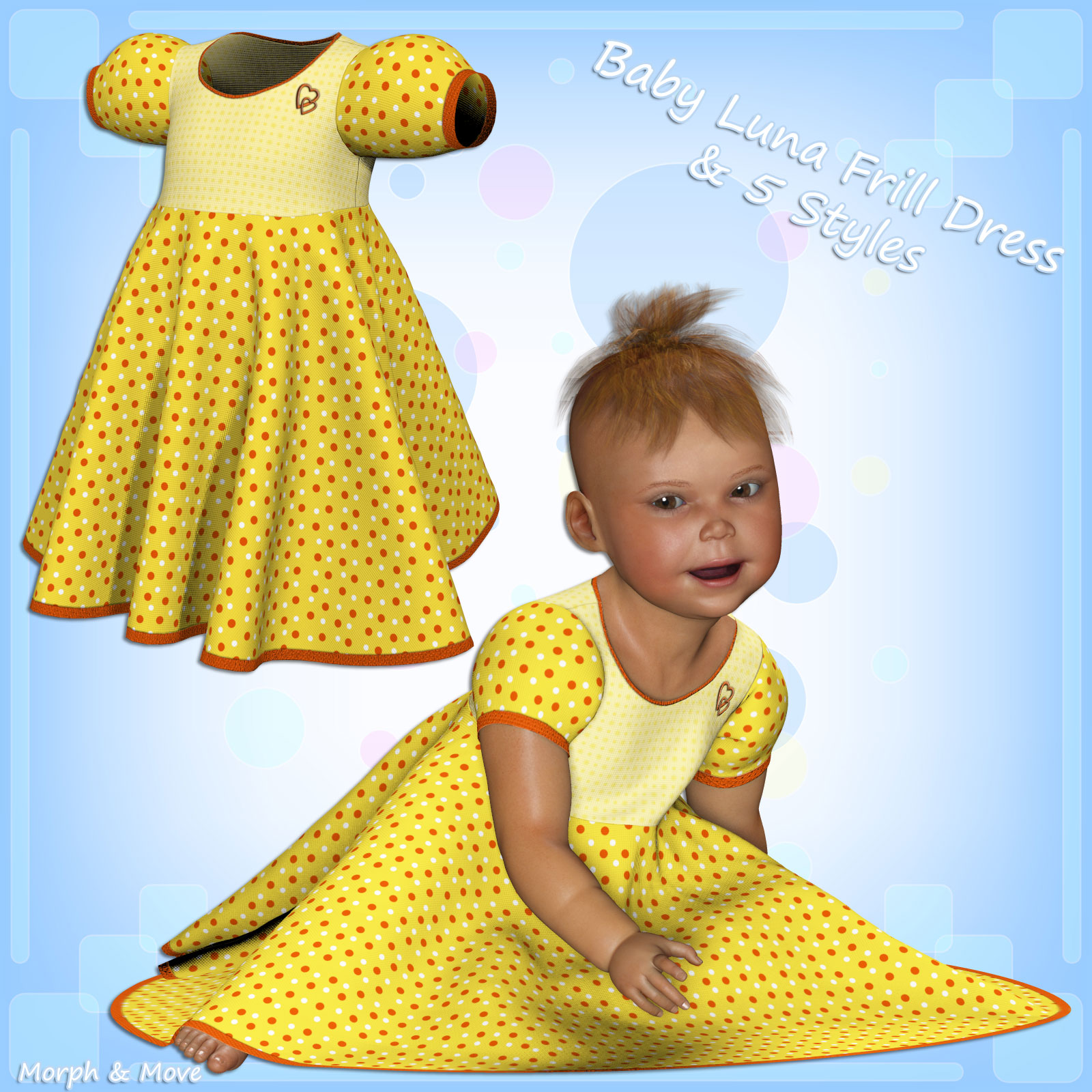 Baby Luna Frill Dress and 5 Styles by N/A