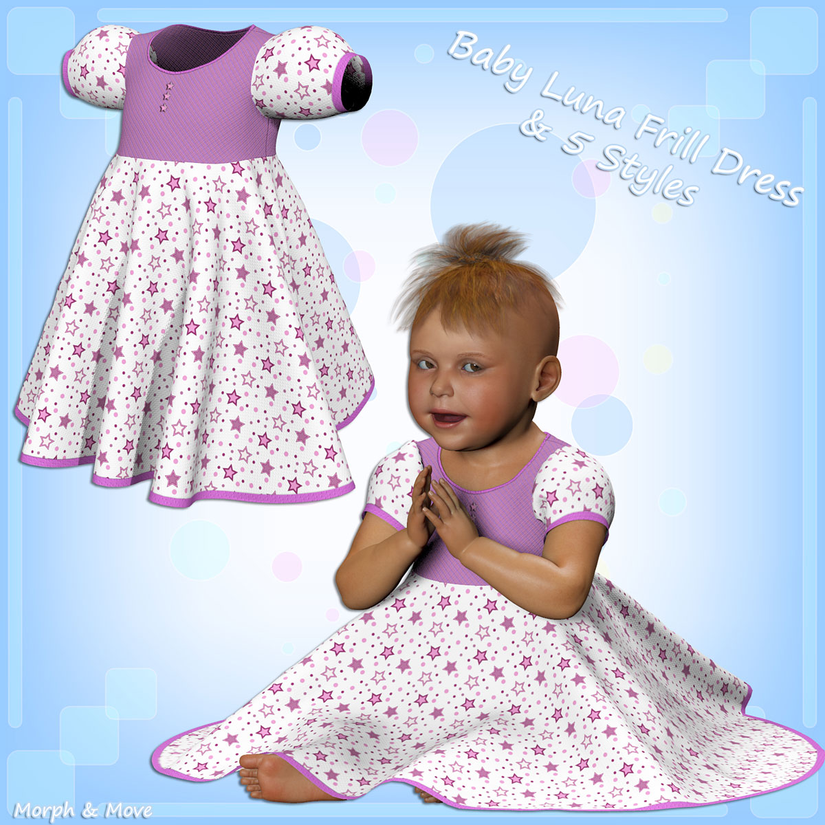 Baby Luna Frill Dress and 5 Styles by N/A