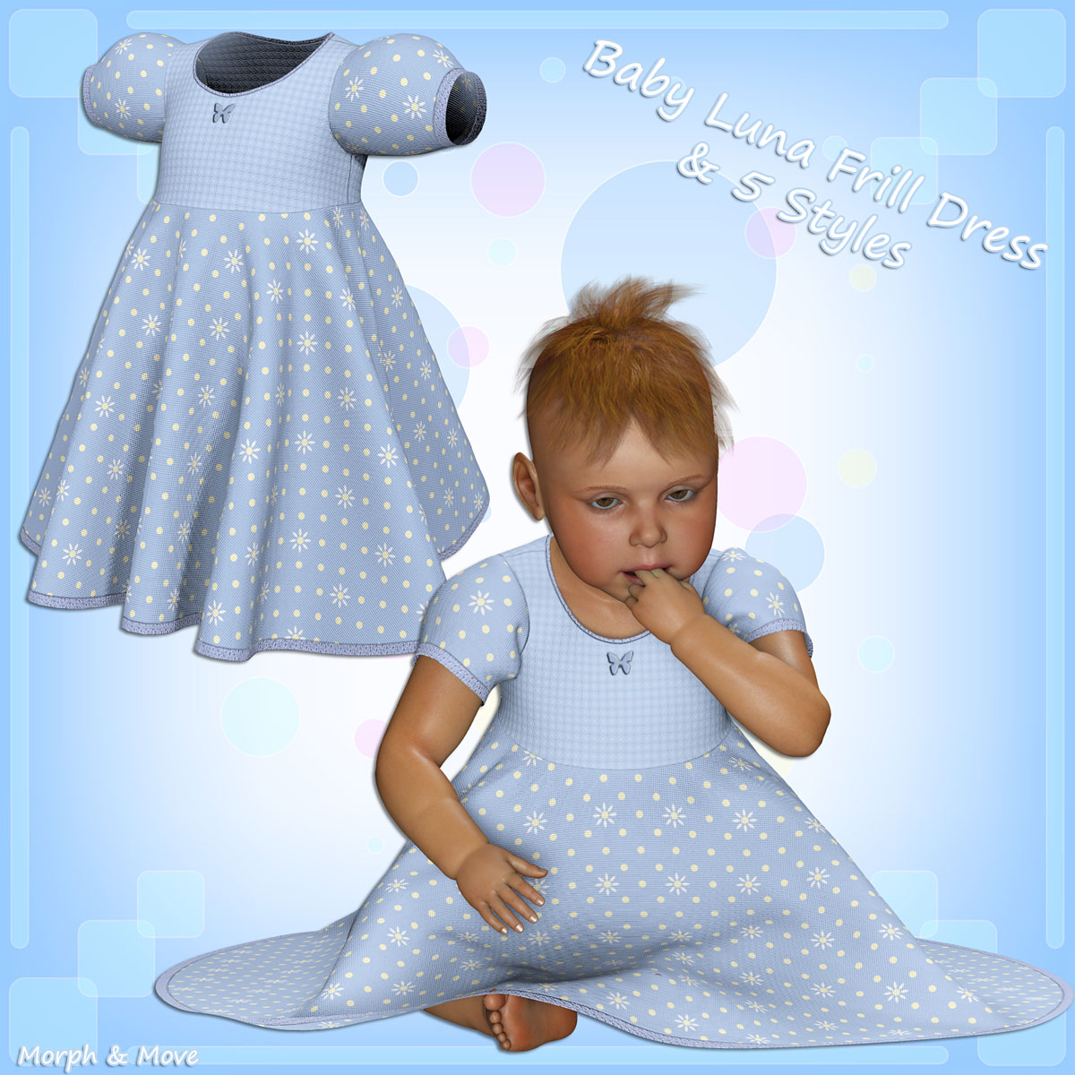 Baby Luna Frill Dress and 5 Styles by N/A