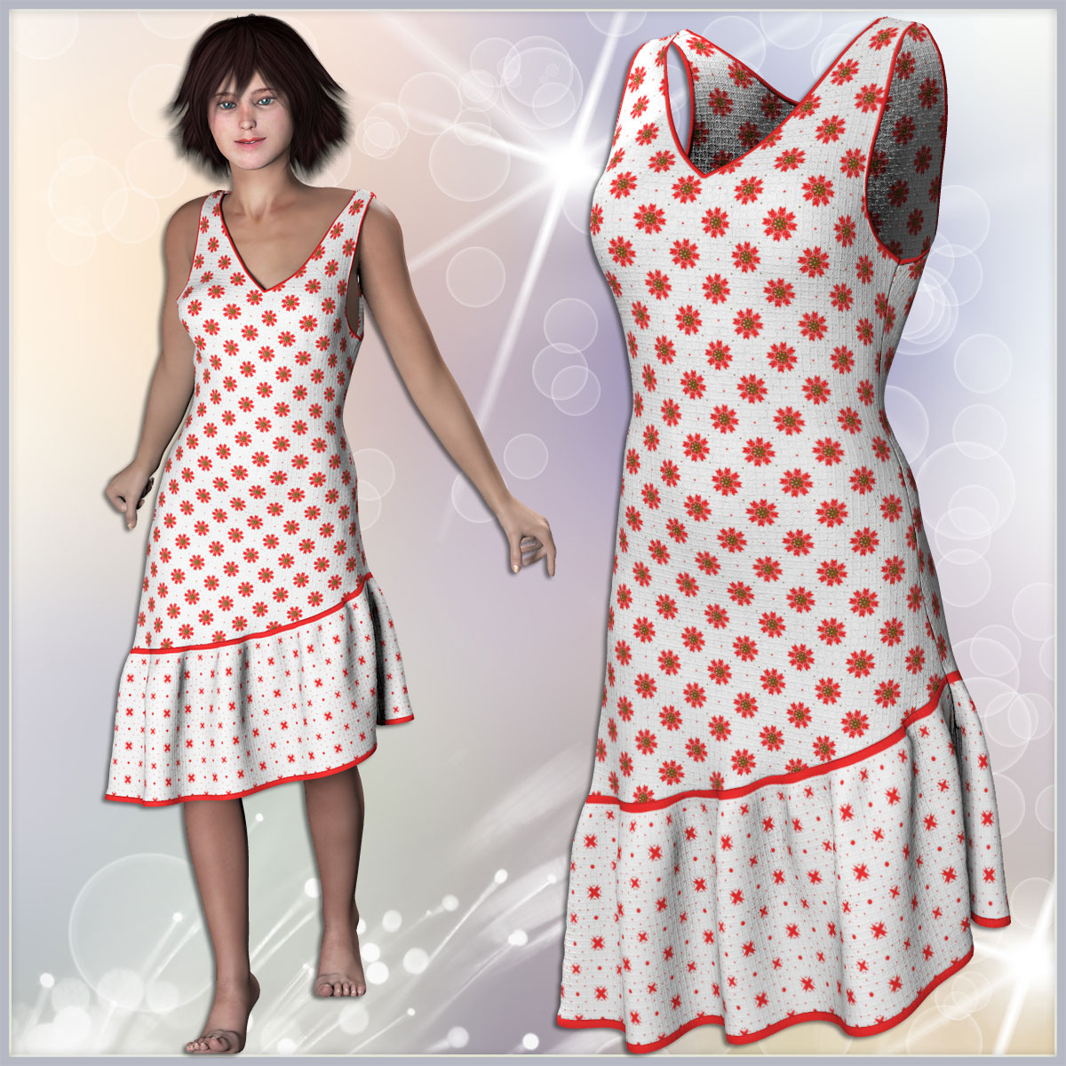 Pauline Romantic Dress by N/A