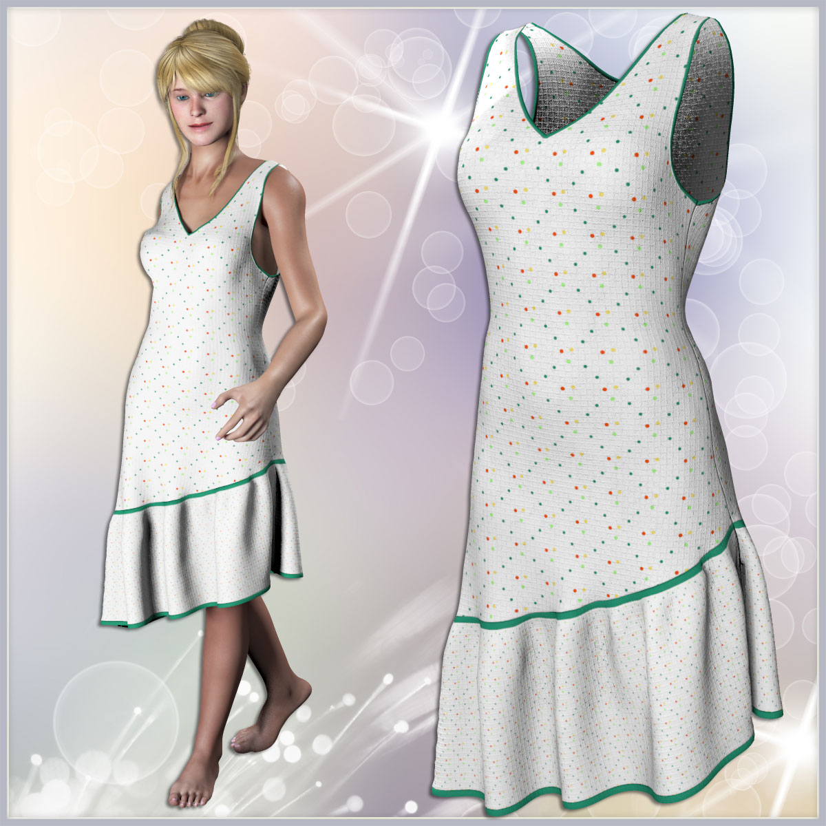 Pauline Romantic Dress by N/A