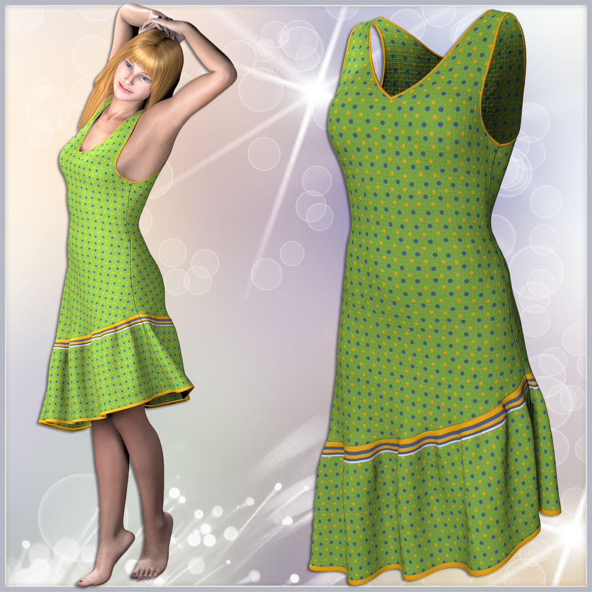 Pauline Romantic Dress by N/A
