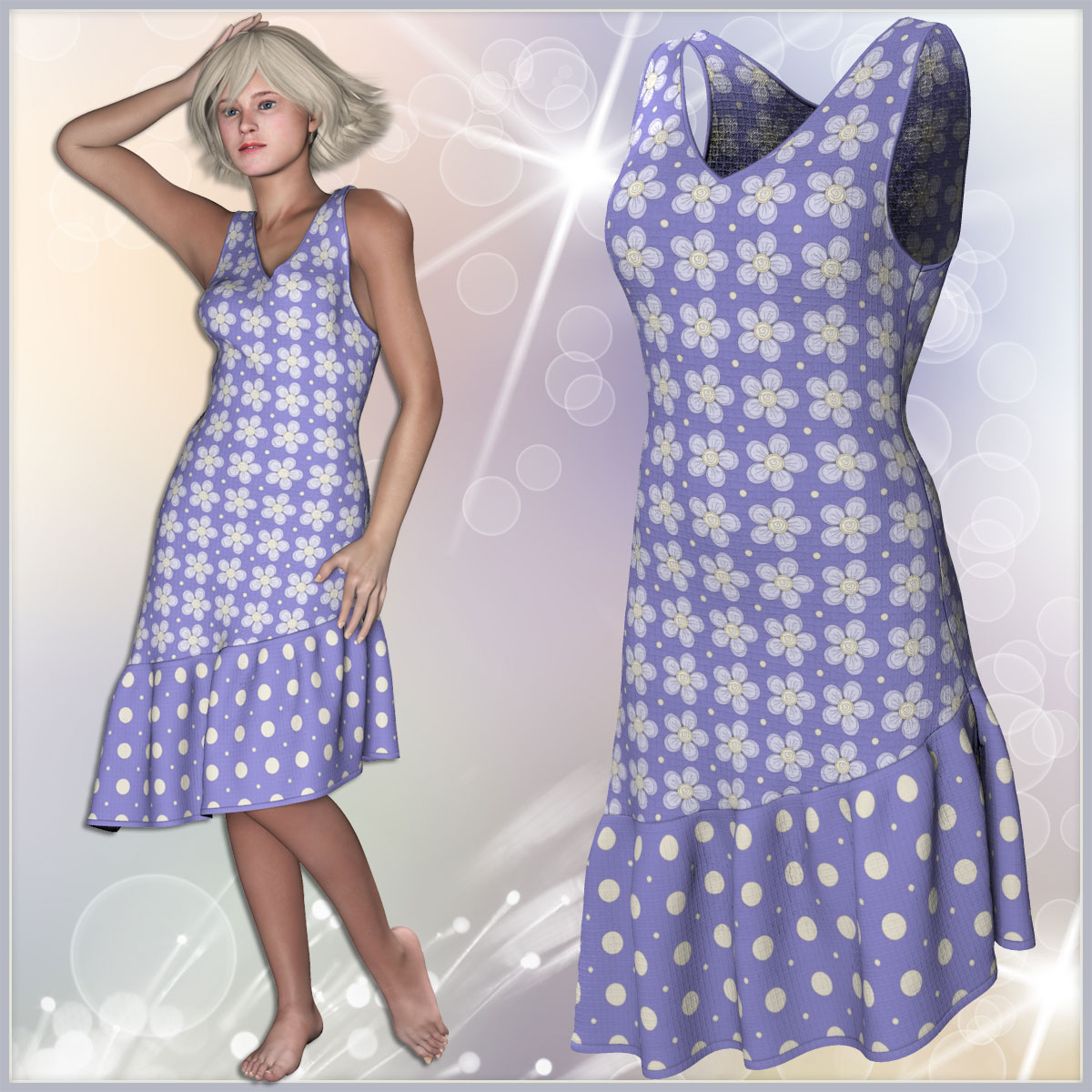 Pauline Romantic Dress by N/A