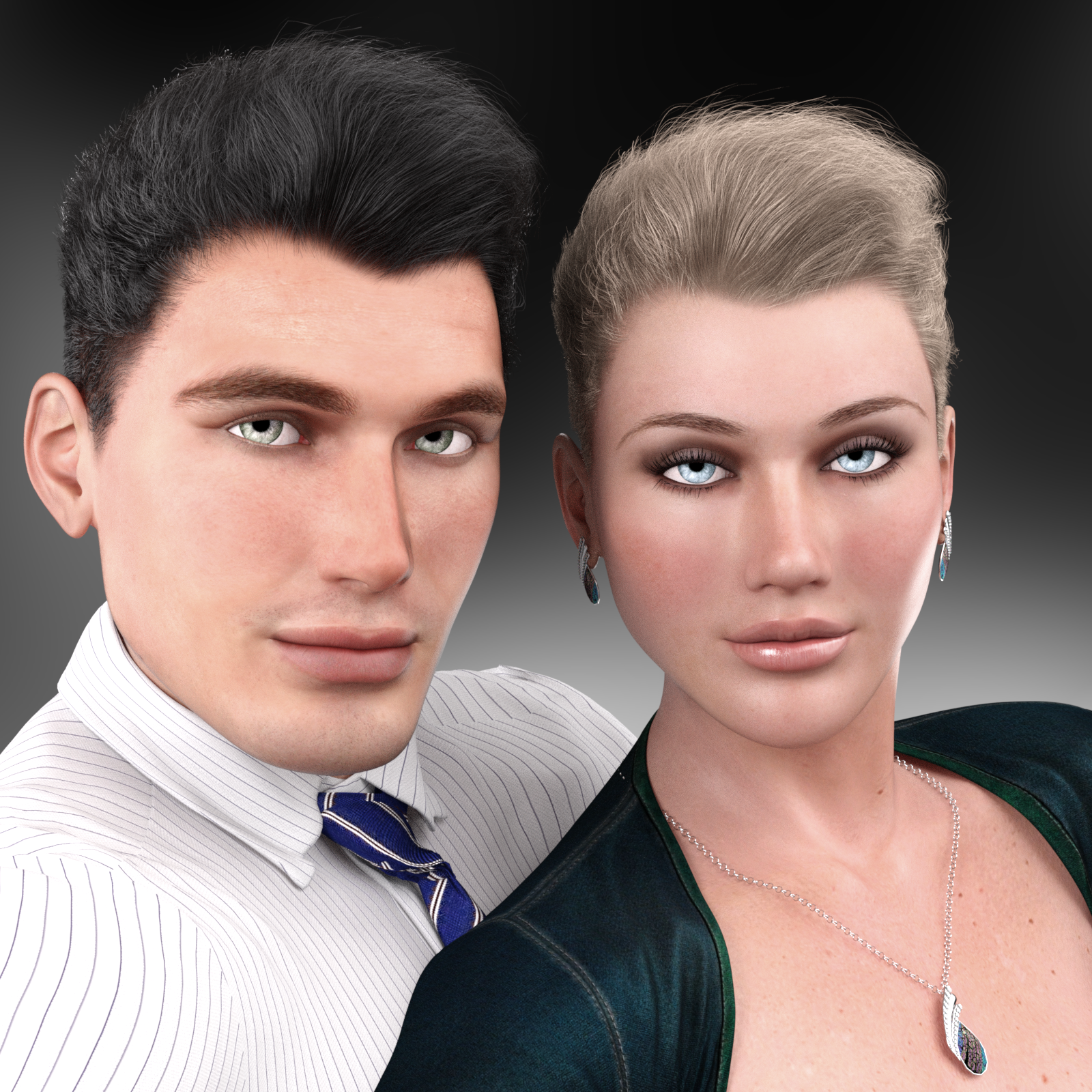 The Business Hair for Dawn and Dusk -Daz Studio Edition by N/A
