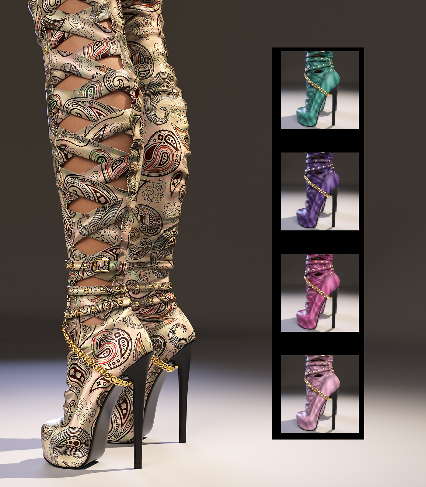 Carina High Boots Genesis 3 Female(s) by N/A