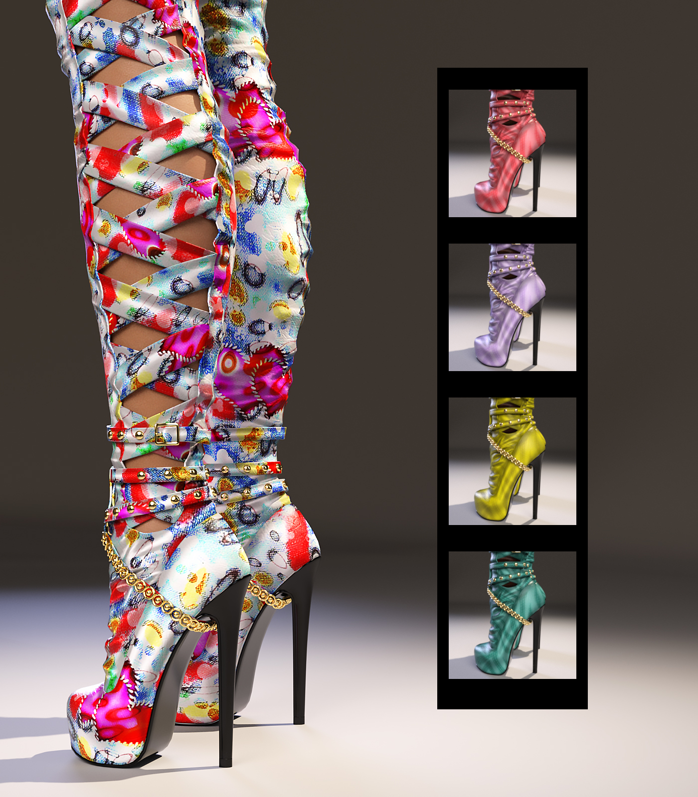 Carina High Boots Genesis 3 Female(s) by N/A
