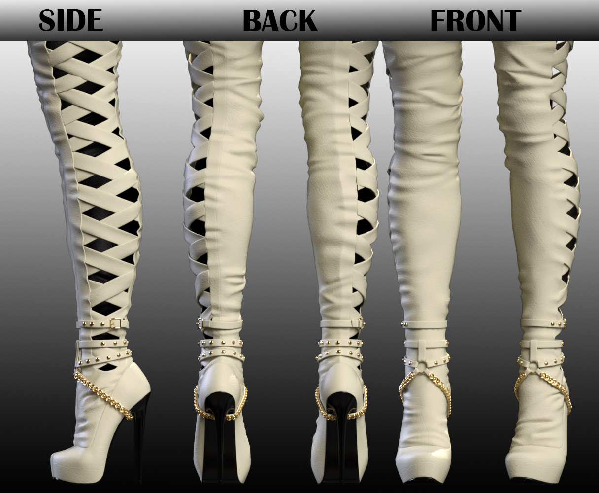 Carina High Boots Genesis 3 Female(s) by N/A