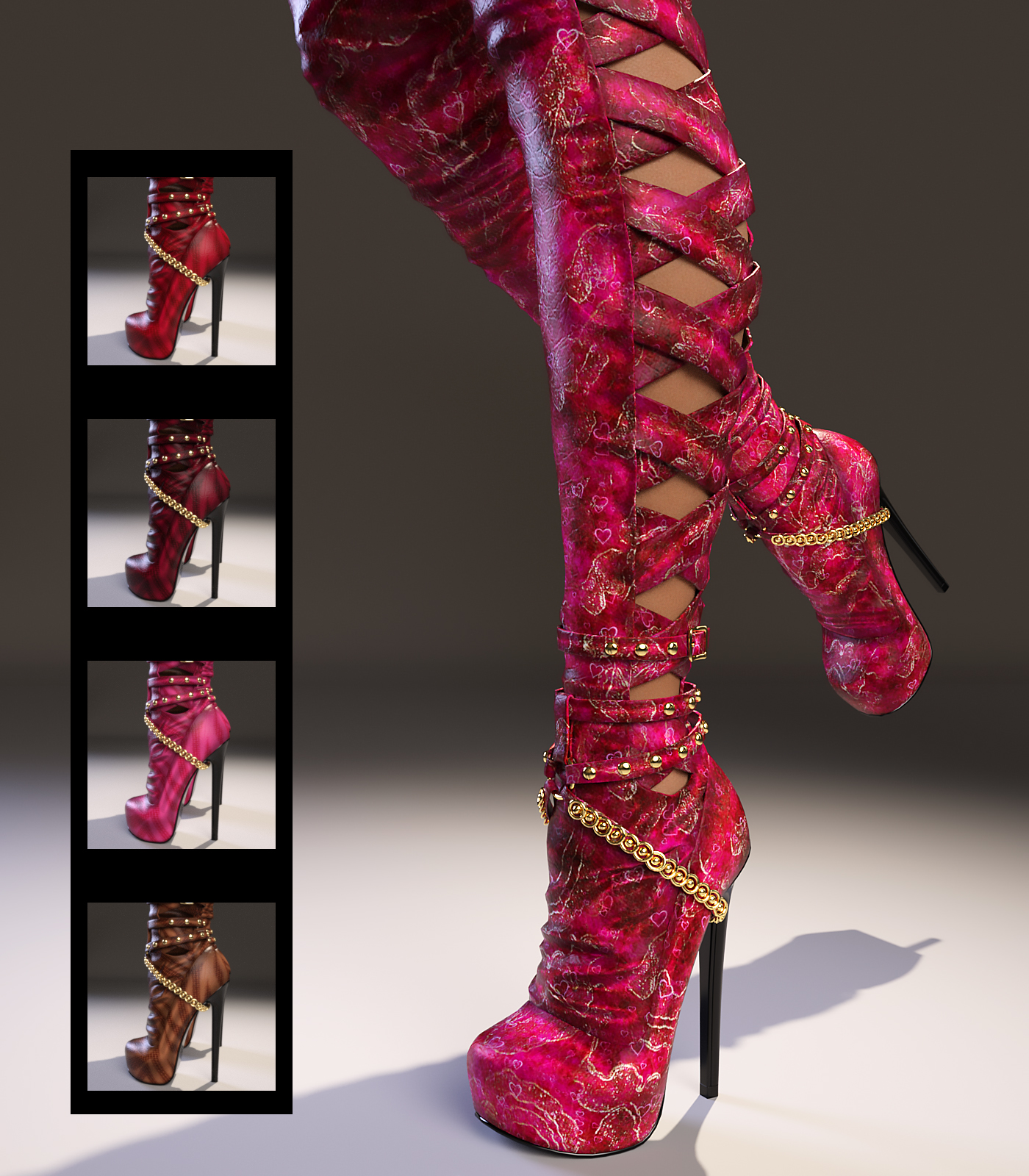 Carina High Boots Genesis 3 Female(s) by N/A