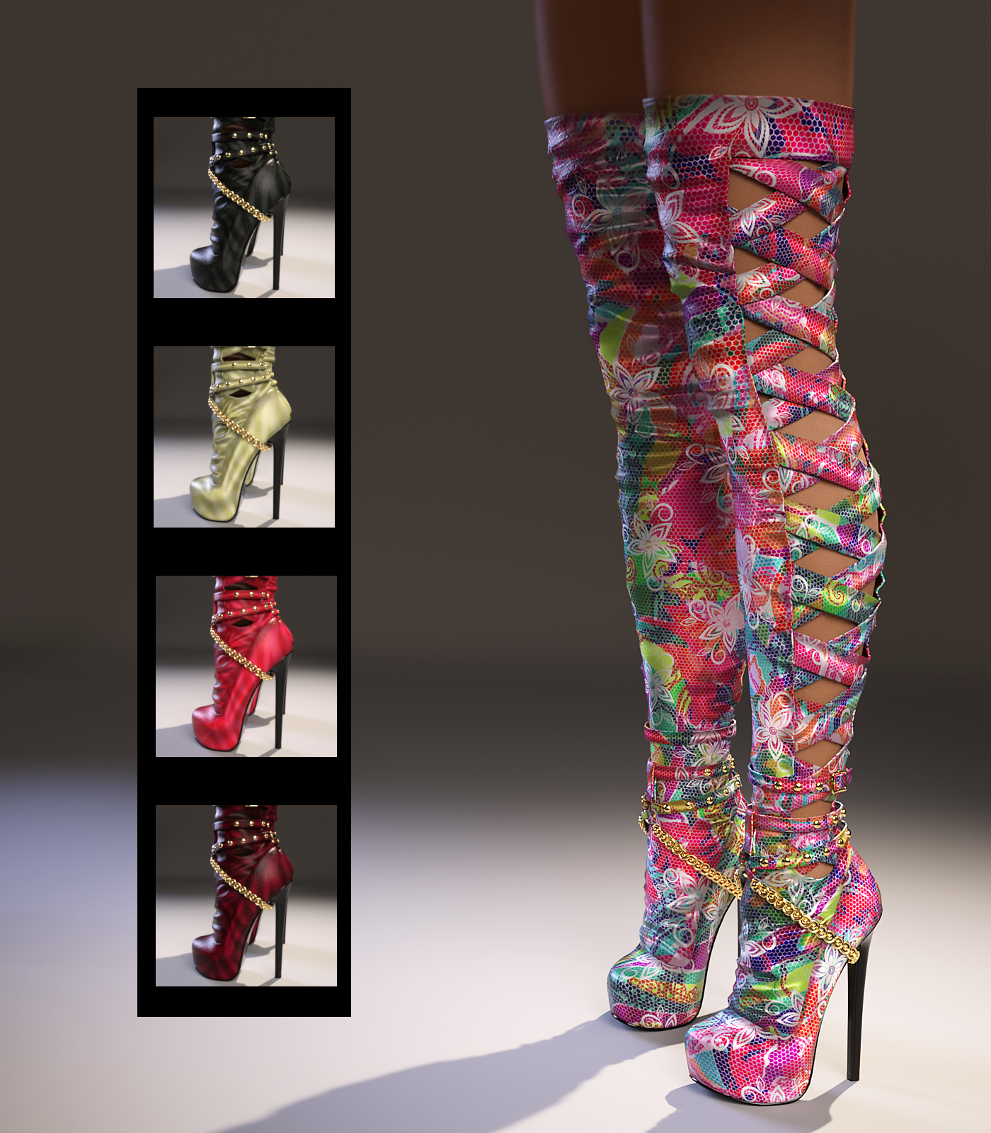 Carina High Boots Genesis 3 Female(s) by N/A