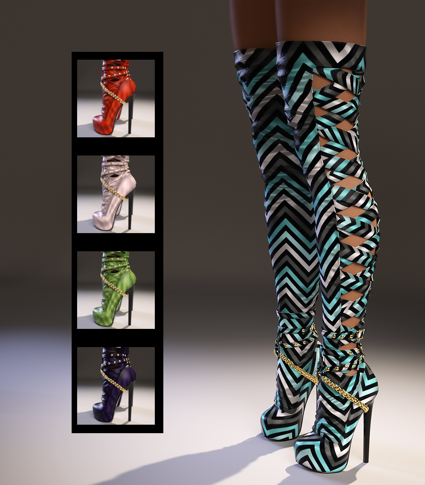 Carina High Boots Genesis 3 Female(s) by N/A