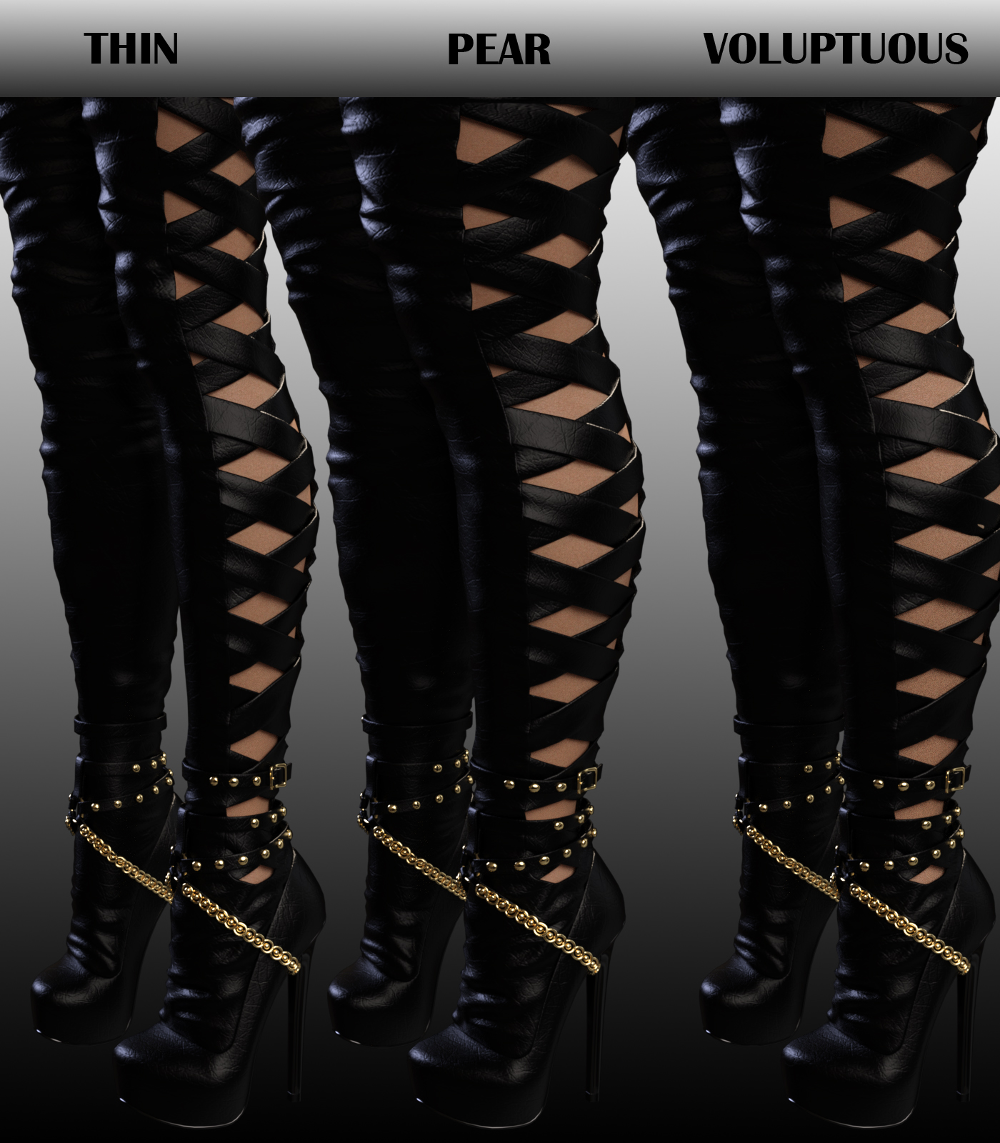Carina High Boots Genesis 3 Female(s) by N/A