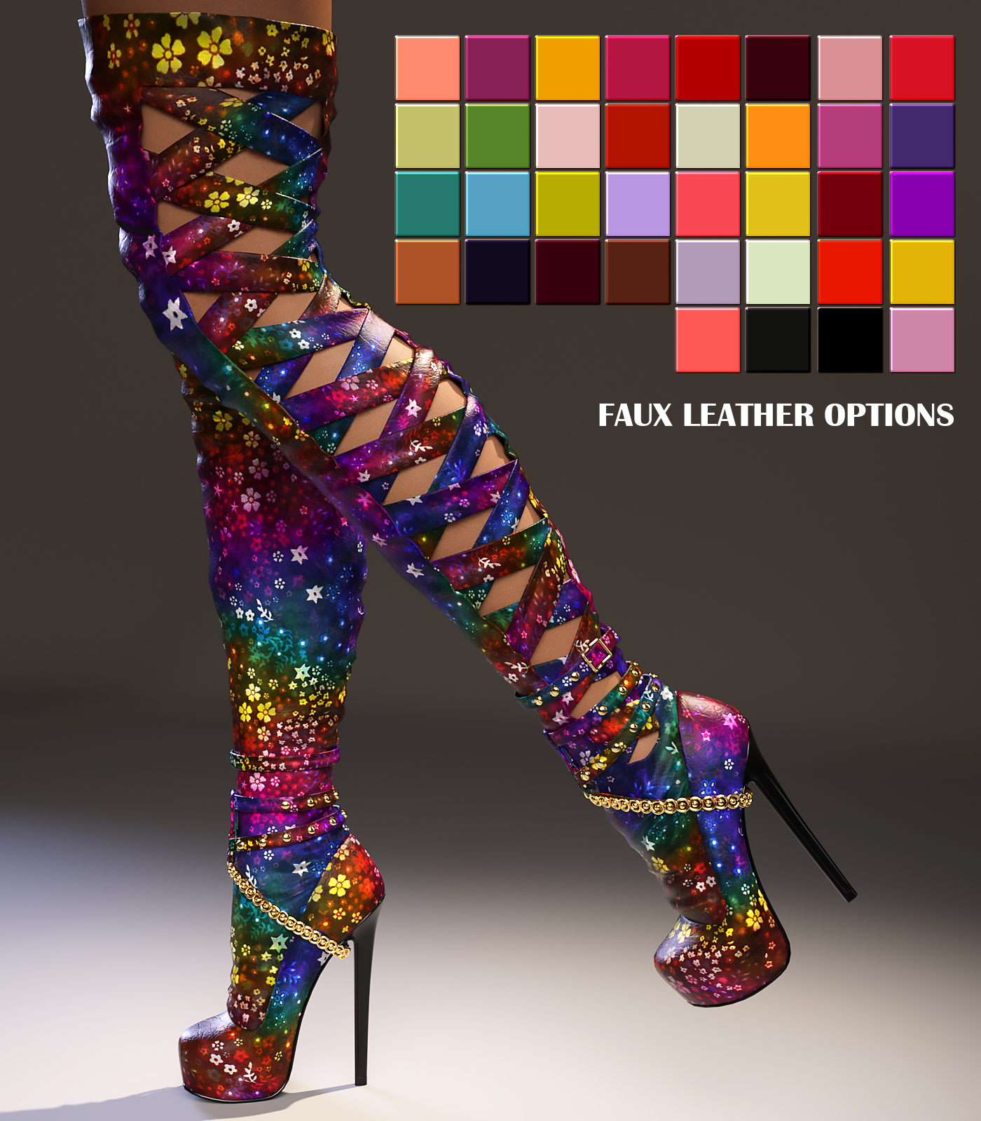 Carina High Boots Genesis 3 Female(s) by N/A