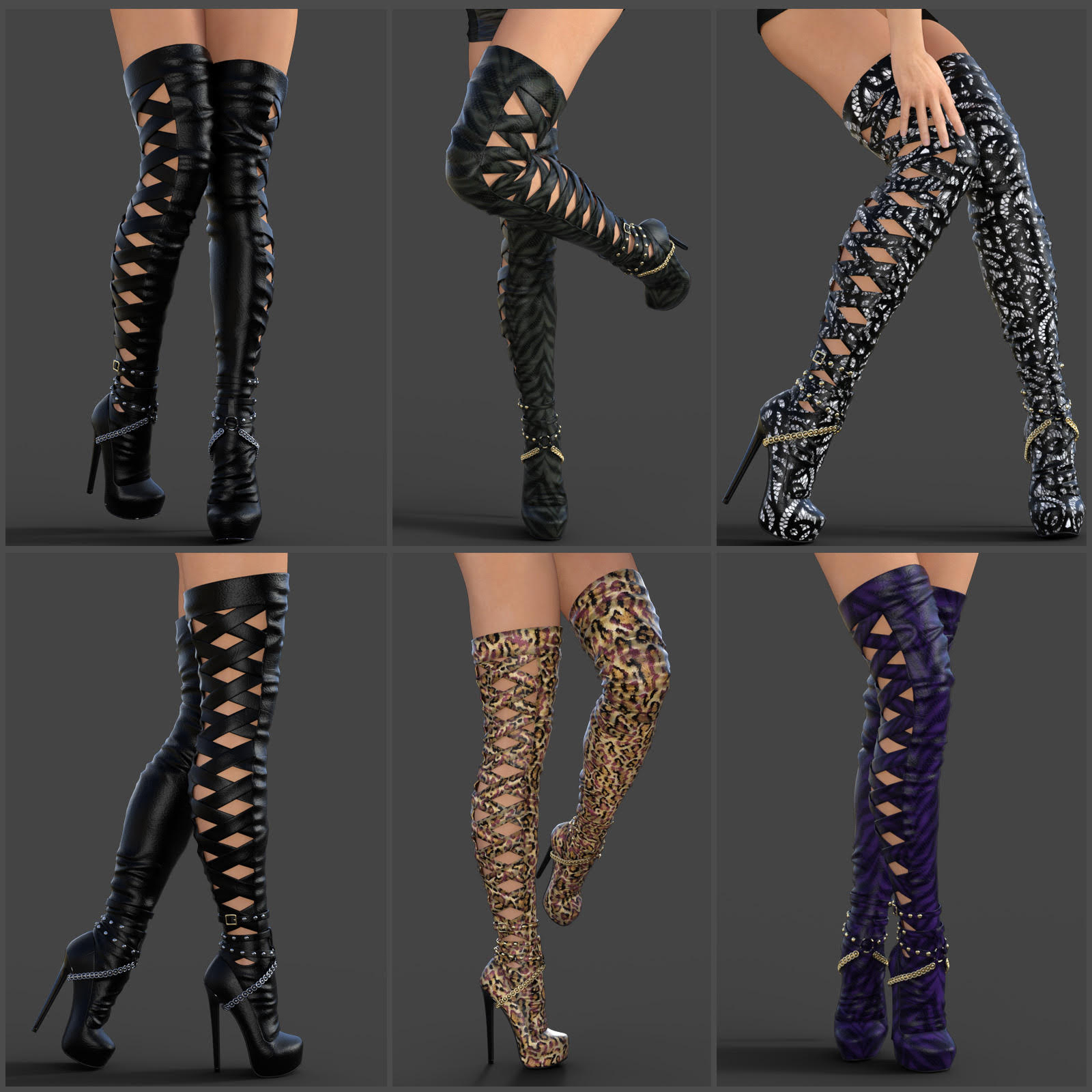 Carina High Boots Genesis 3 Female(s) by N/A