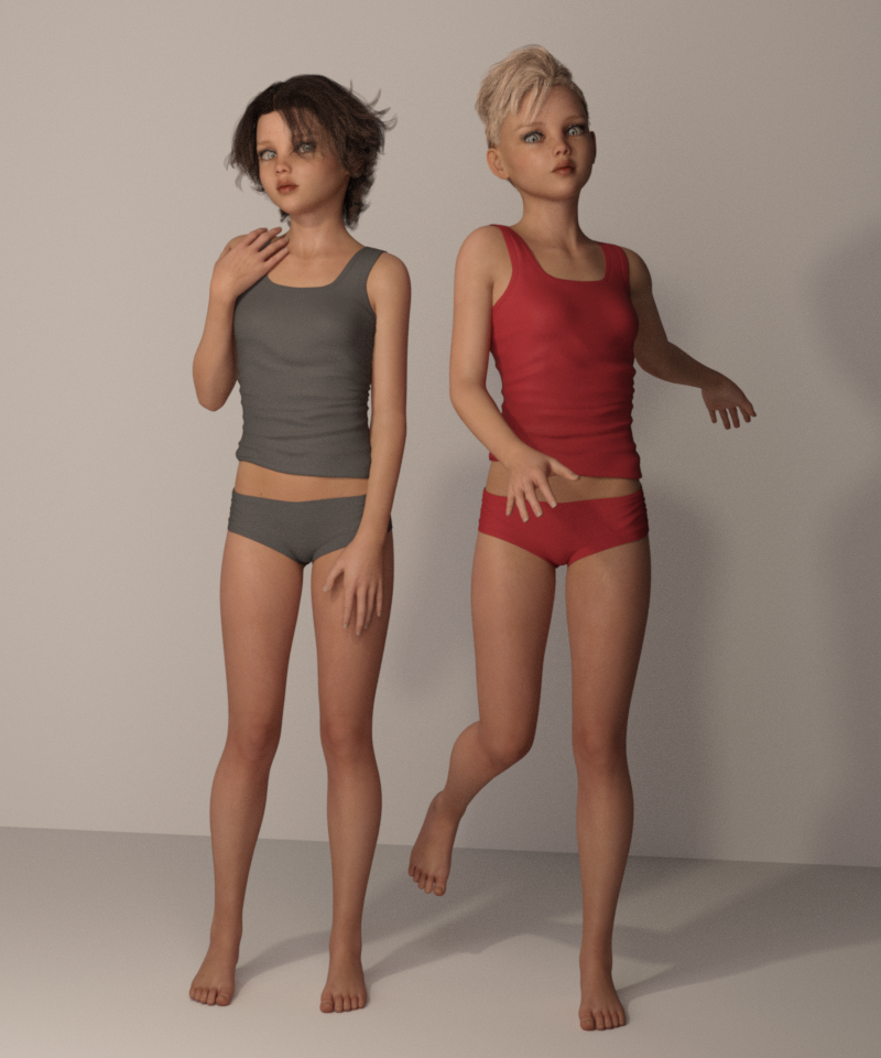 Softly - Poses for Tween Julie 7 by N/A