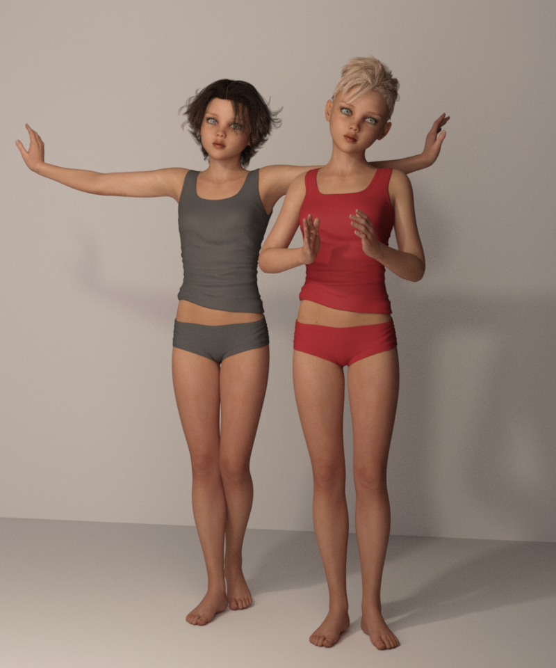 Softly - Poses for Tween Julie 7 by N/A