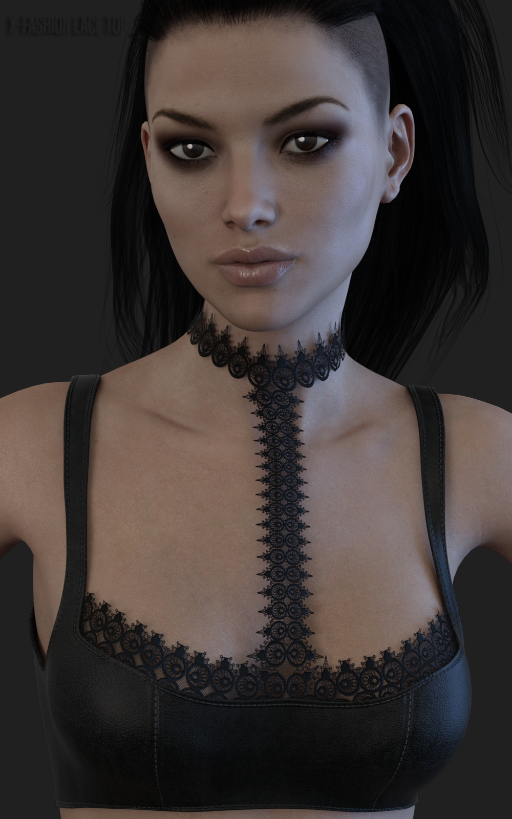 X-Fashion Lace Top for Genesis 3 Females by N/A