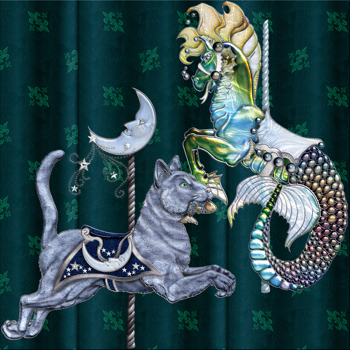 Harvest Moons Carousel Animals by N/A