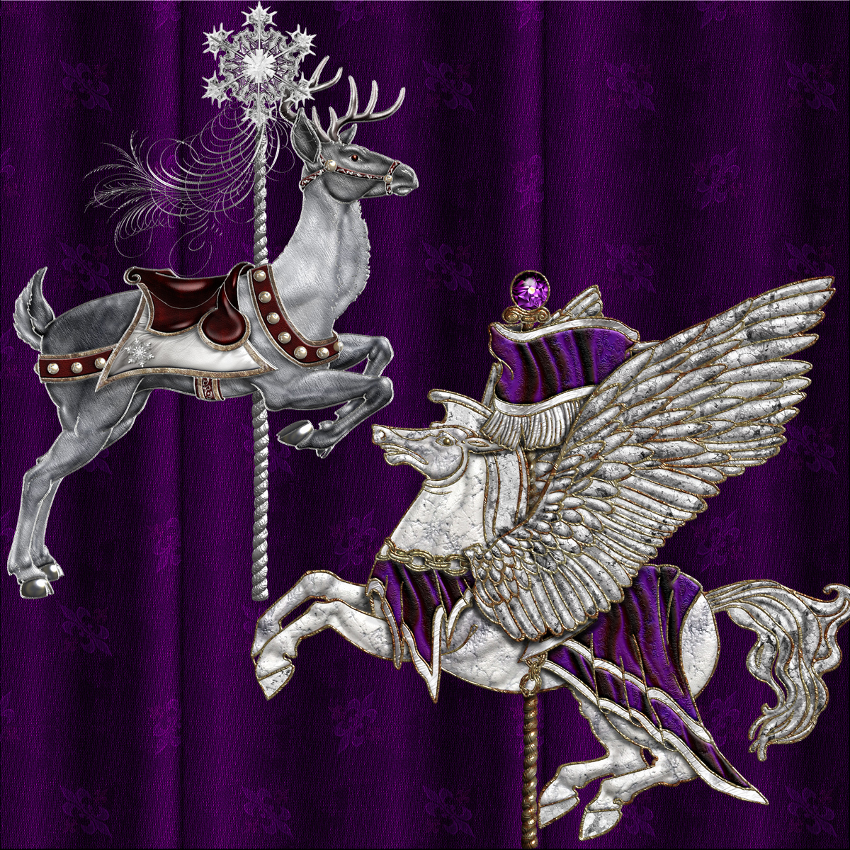 Harvest Moons Carousel Animals by N/A