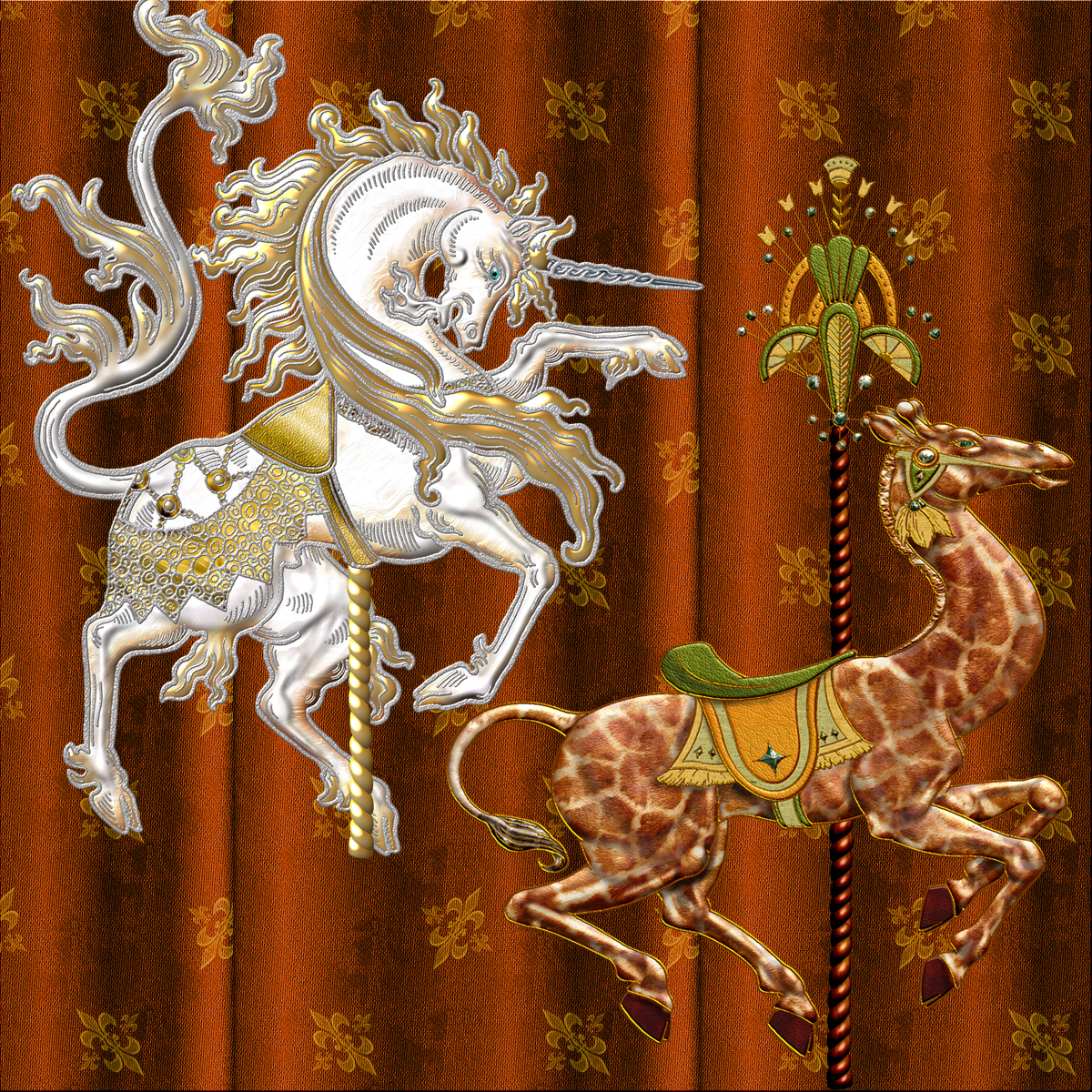 Harvest Moons Carousel Animals by N/A