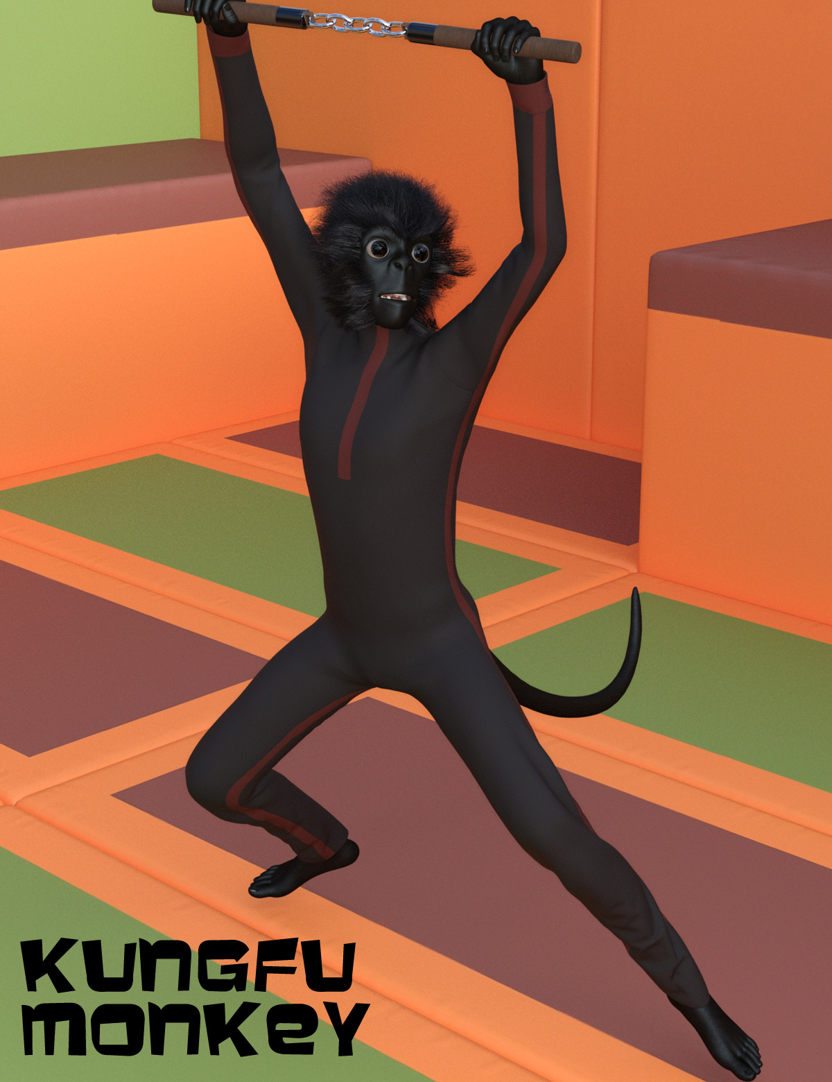 KungFu Monkey for Genesis 3 Male by N/A