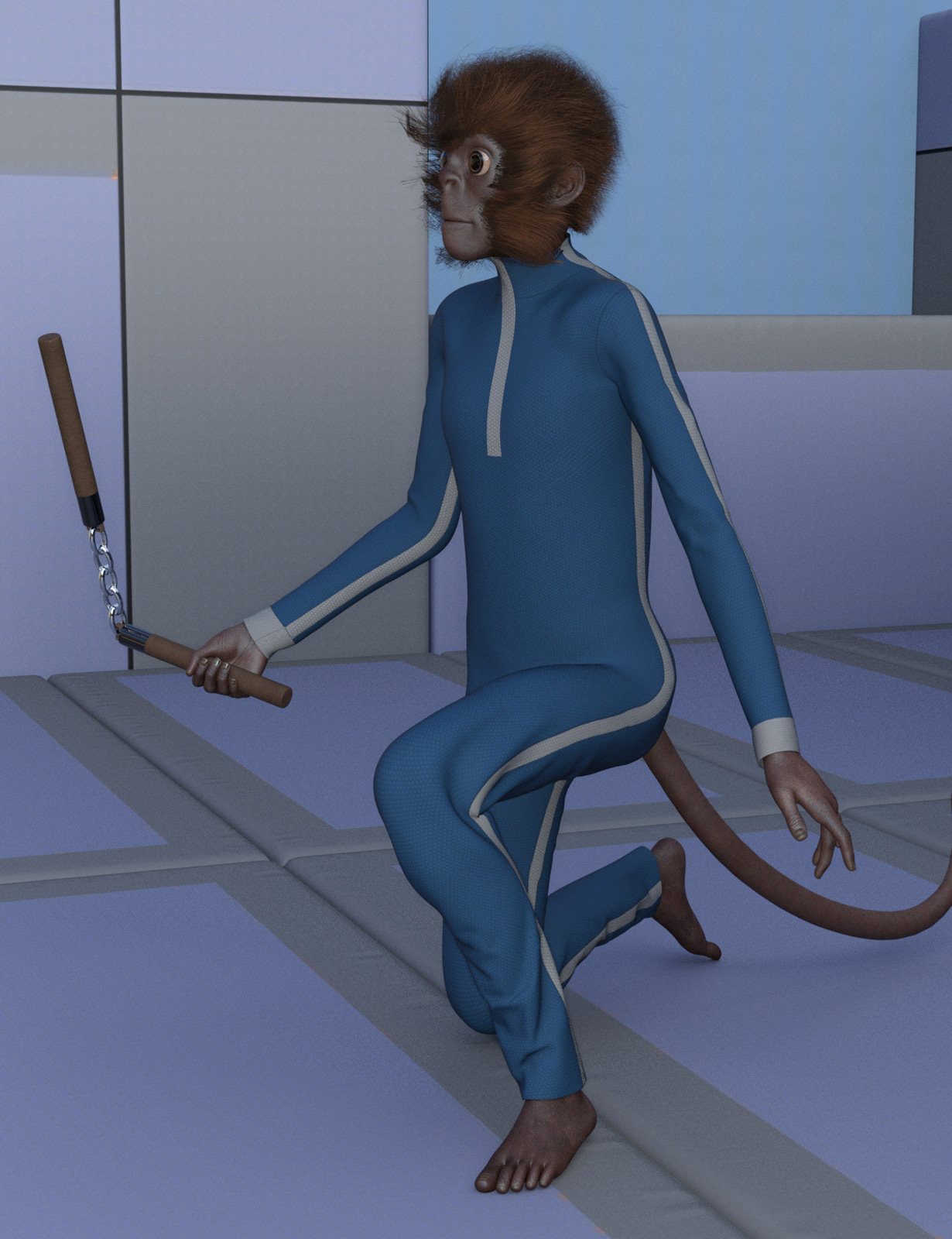 KungFu Monkey for Genesis 3 Male by N/A