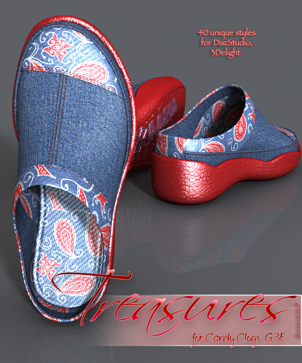 Treasures Candy Clogs G3F by N/A