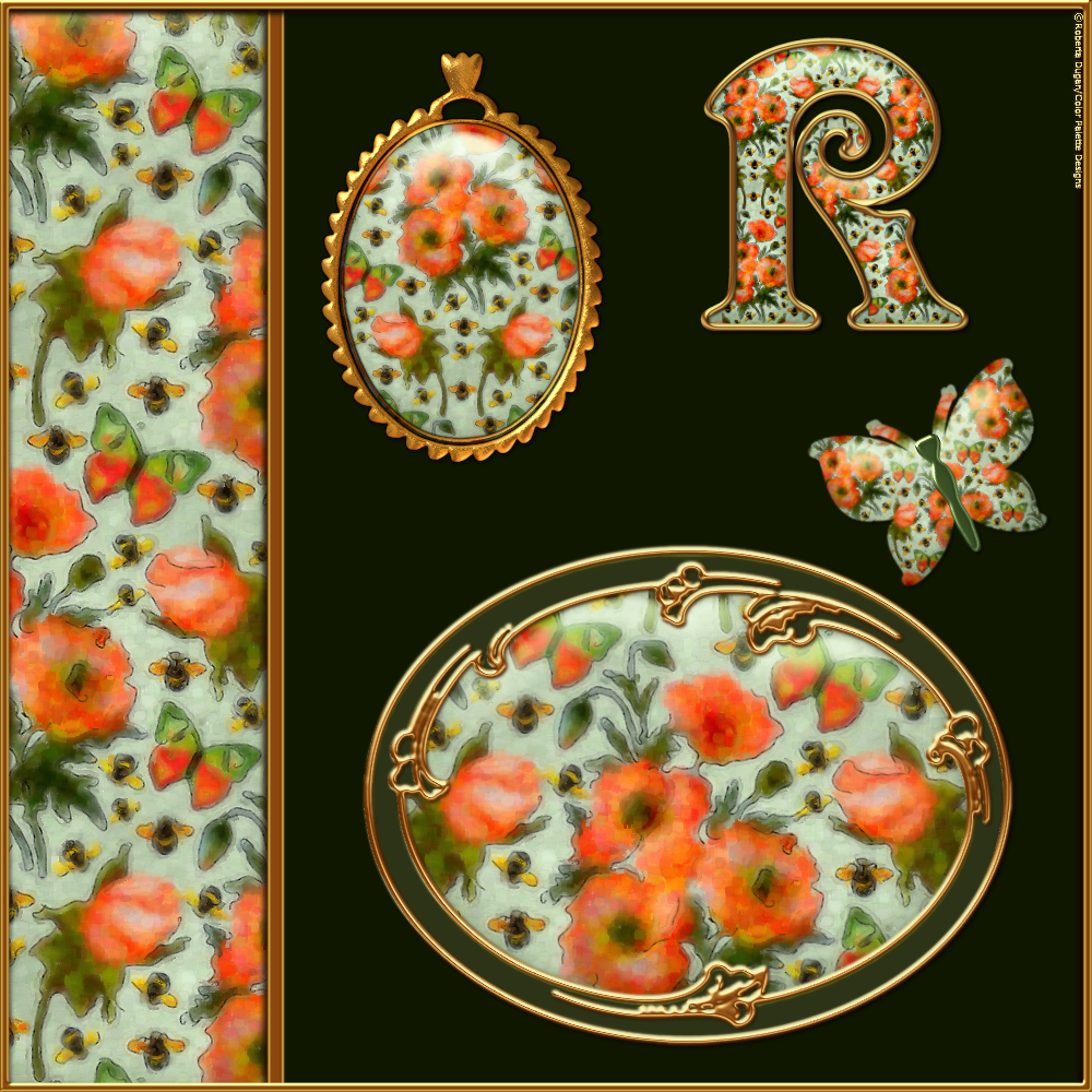Watercolor Floral Layer Styles by N/A
