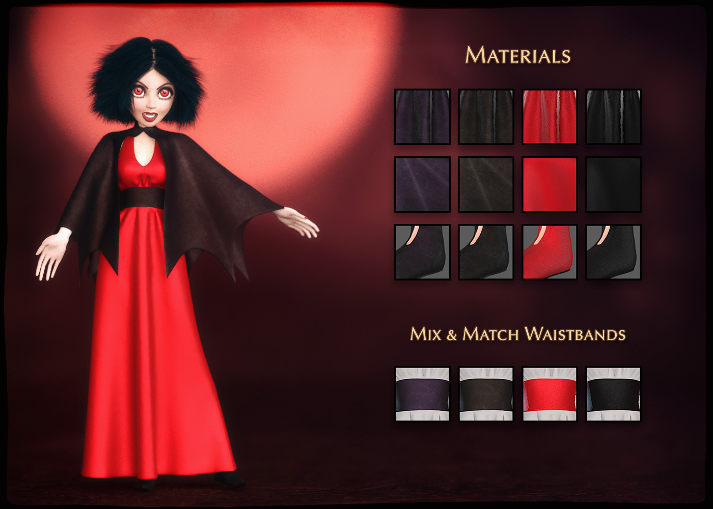FRQ Dynamics: Vampire Outfit for Maisie by N/A