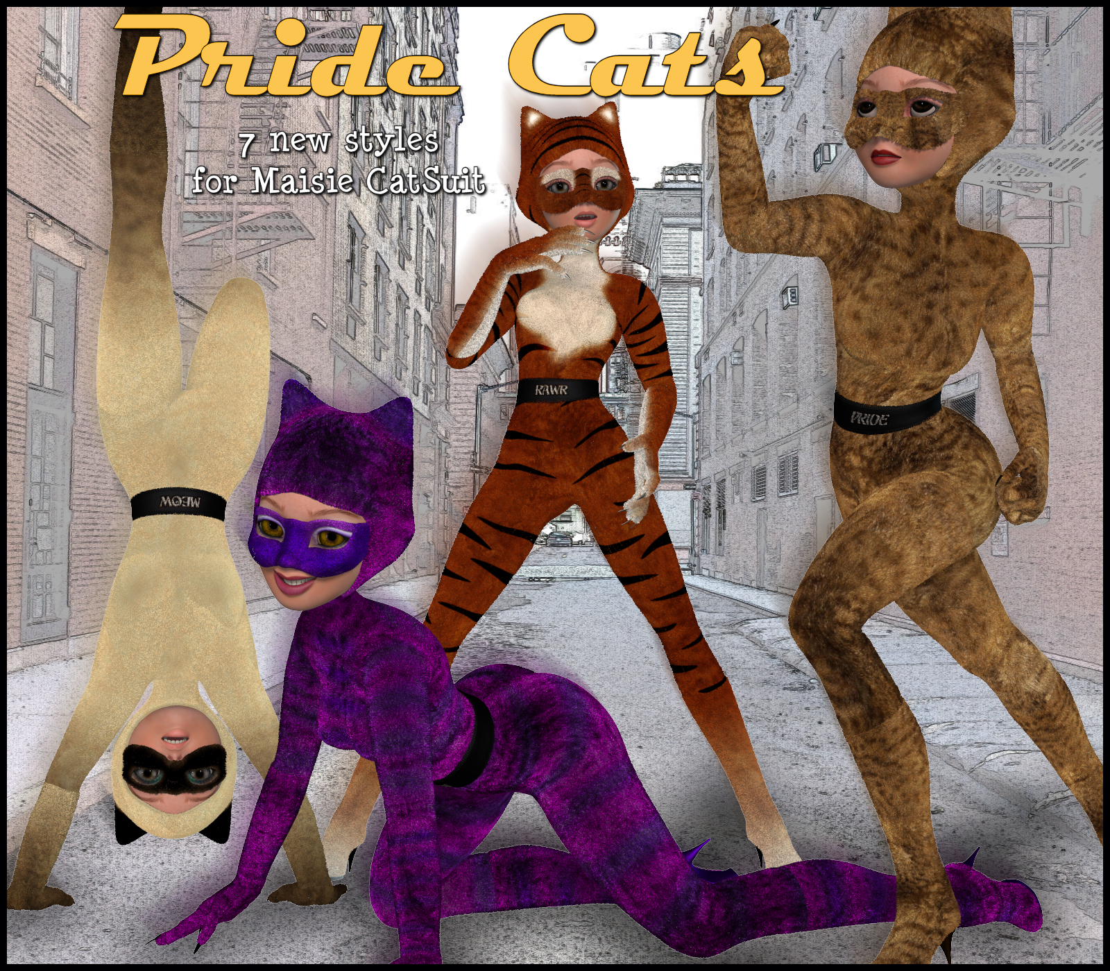 Pride Cats for Maisie Catsuit by N/A