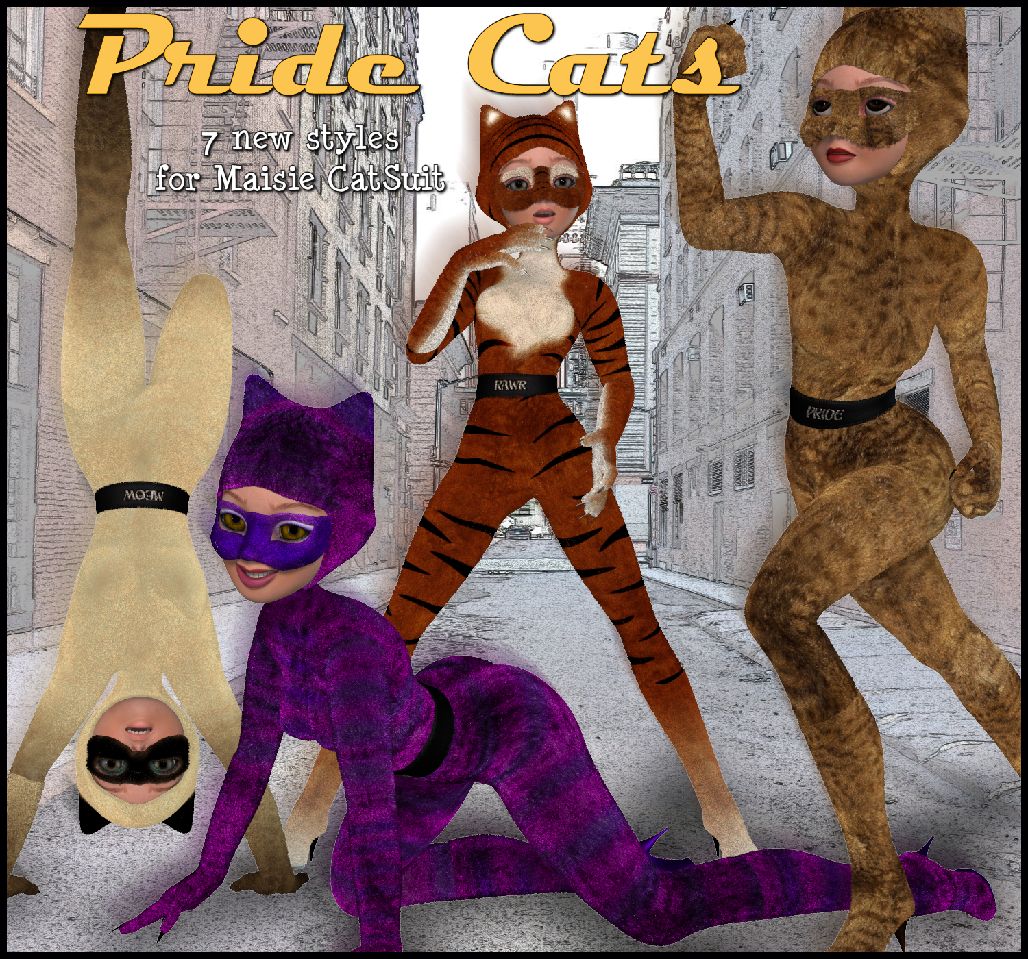 Pride Cats for Maisie Catsuit by N/A