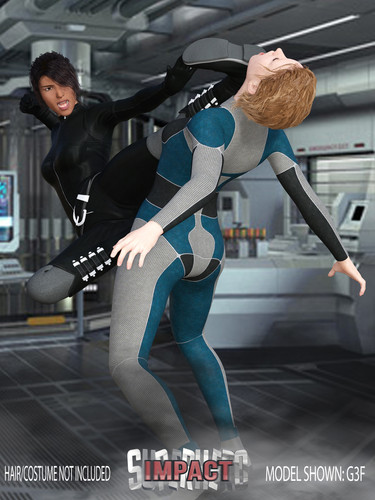 SuperHero Impact for G3F Volume 3 by N/A