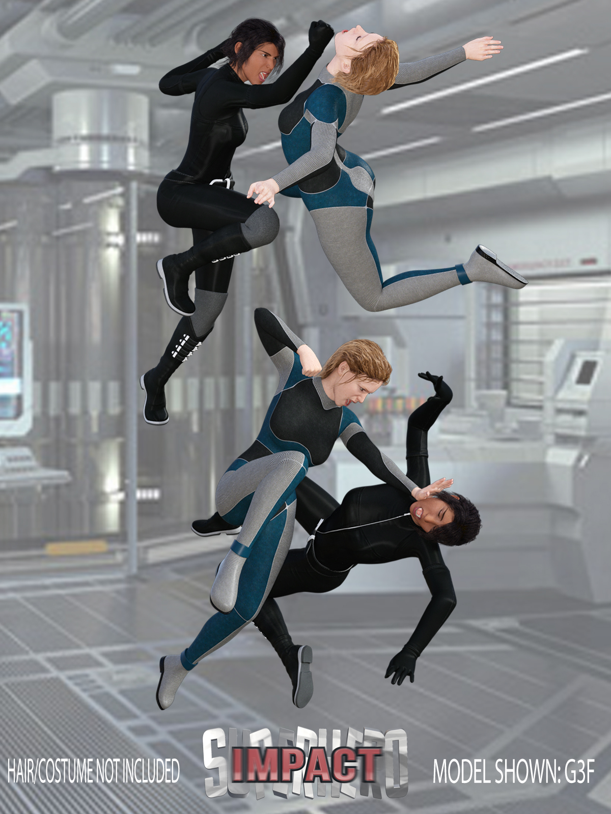 SuperHero Impact for G3F Volume 3 by N/A