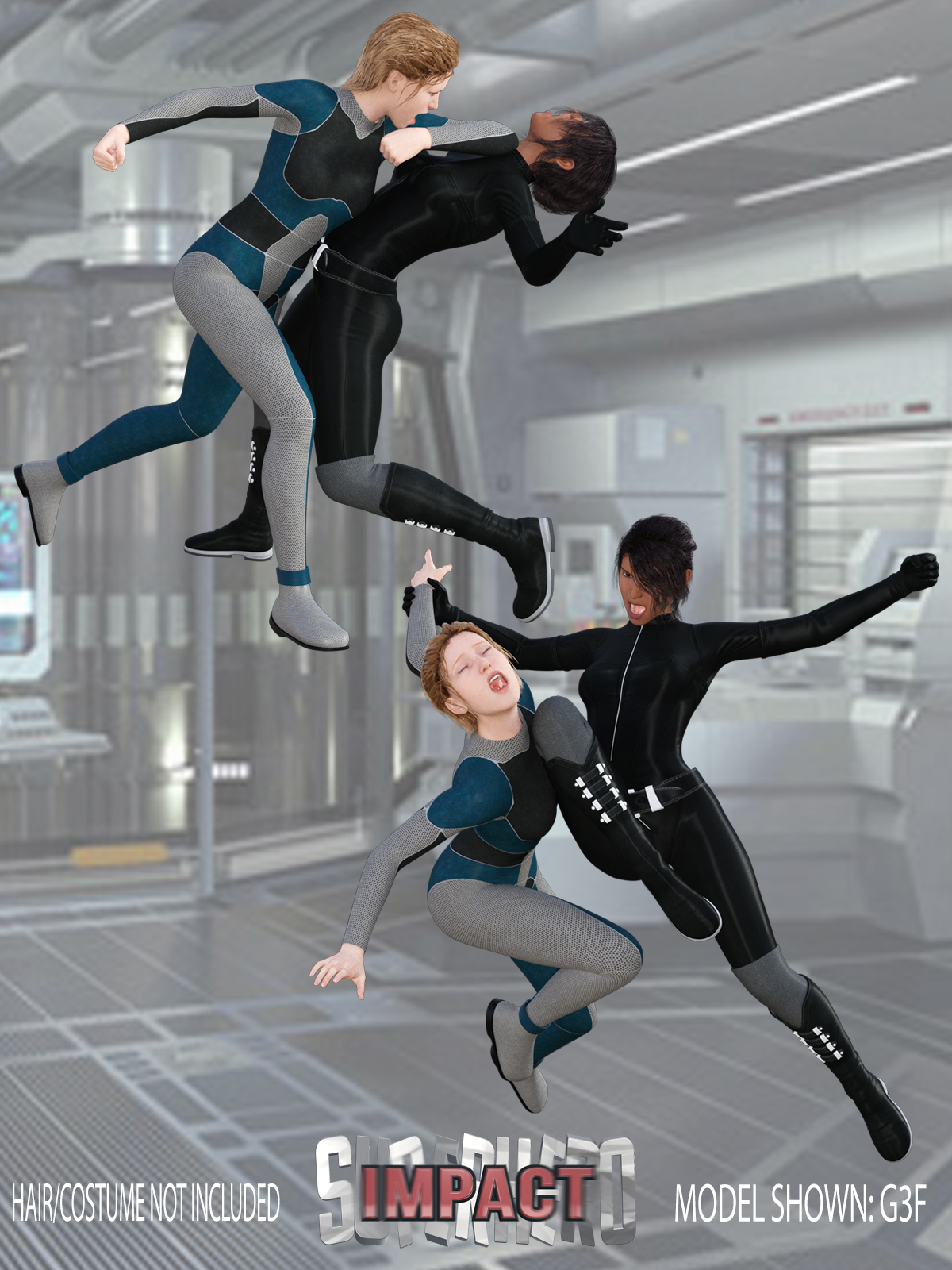 SuperHero Impact for G3F Volume 3 by N/A